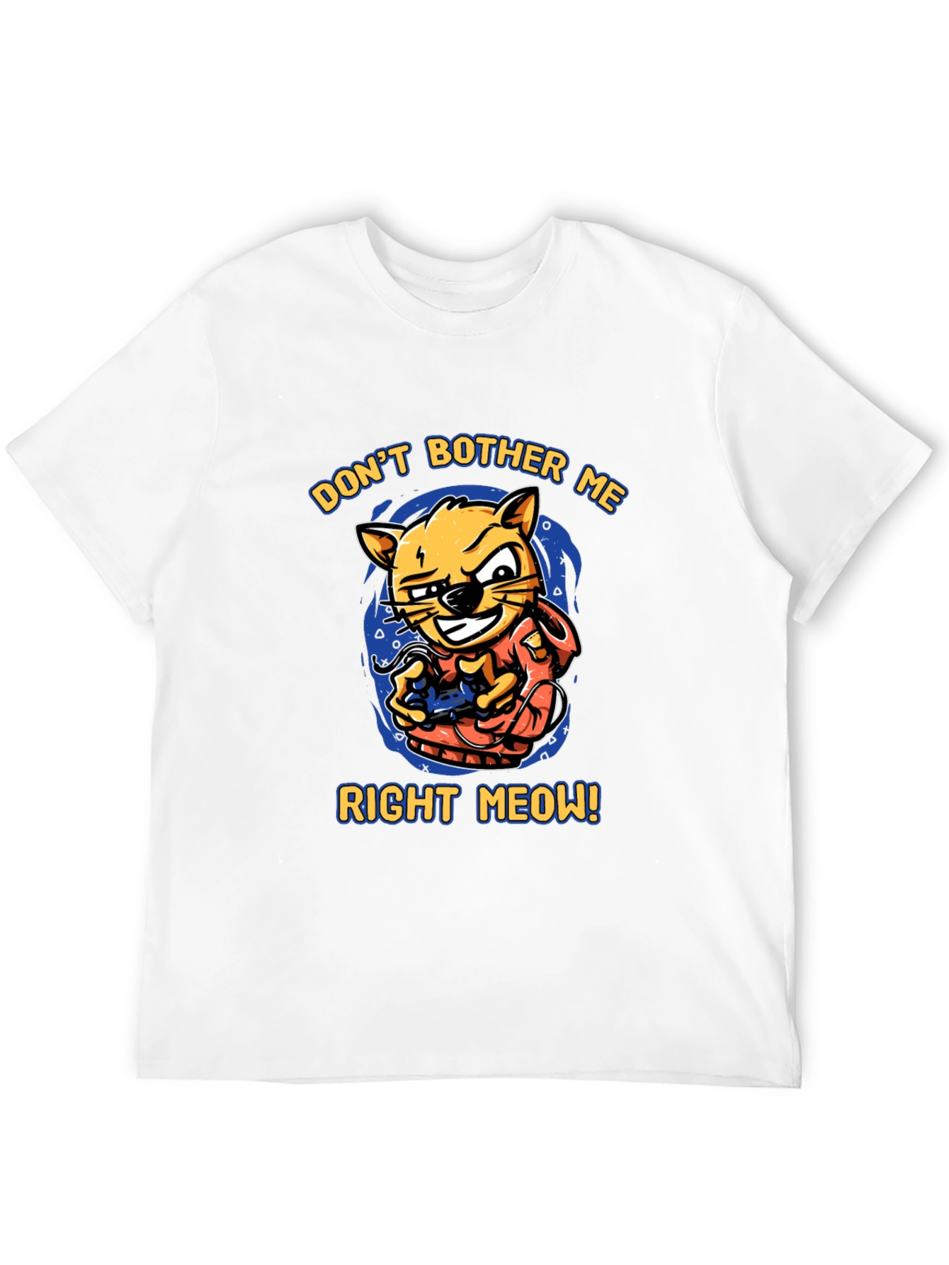 Dont Bother Me Right Meow! Cat Gamer T-Shirt