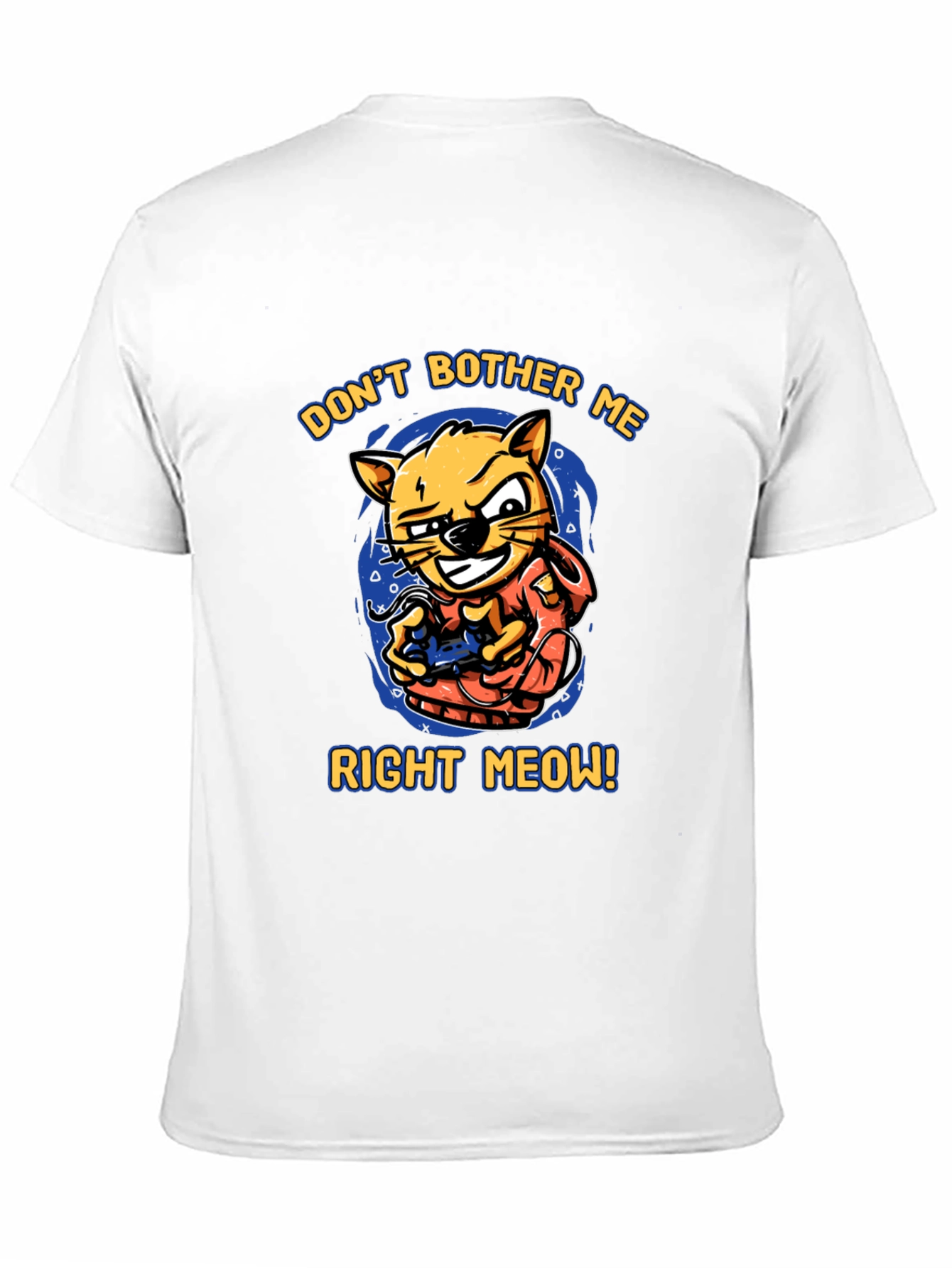 Dont Bother Me Right Meow! Cat Gamer T-Shirt