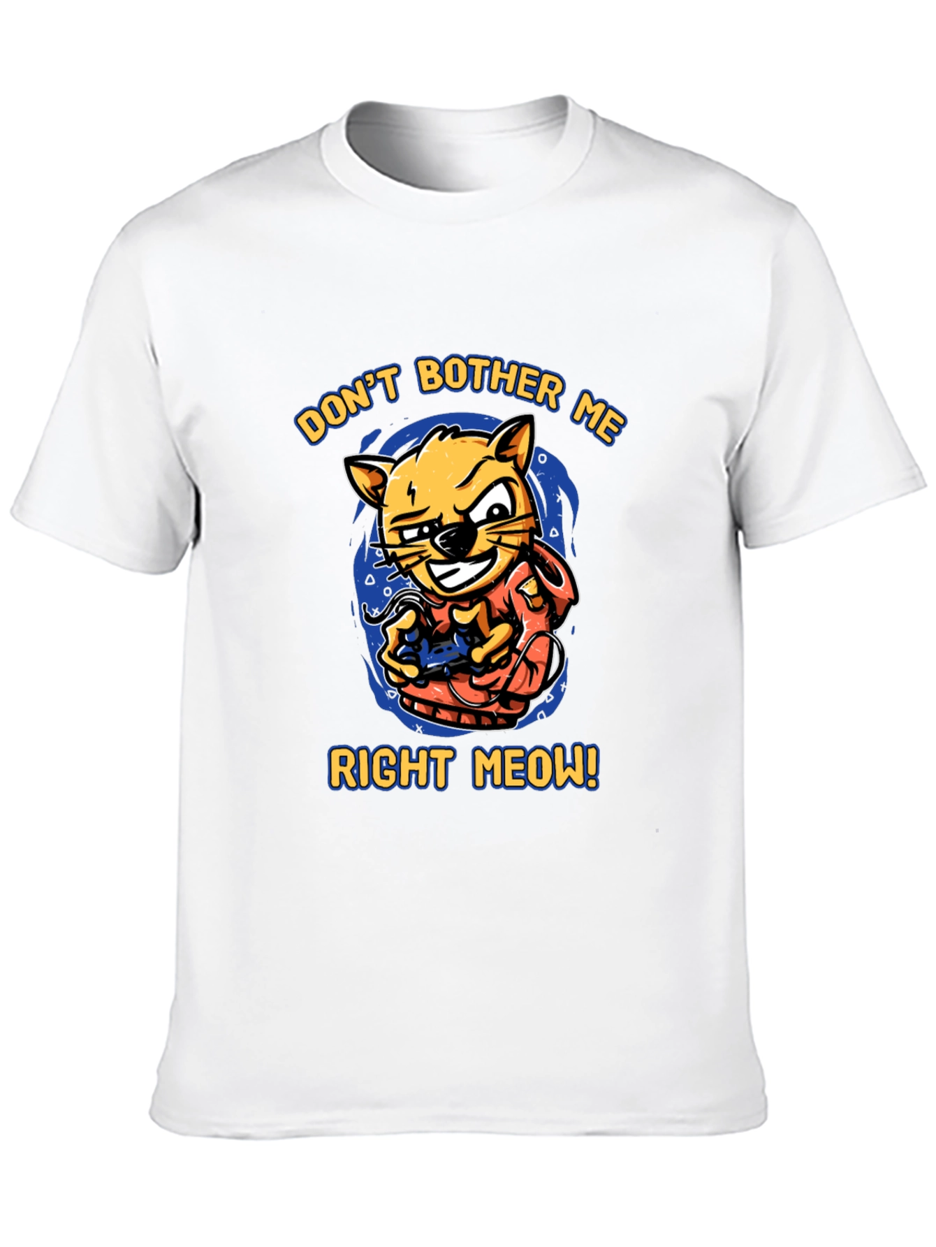Dont Bother Me Right Meow! Cat Gamer T-Shirt