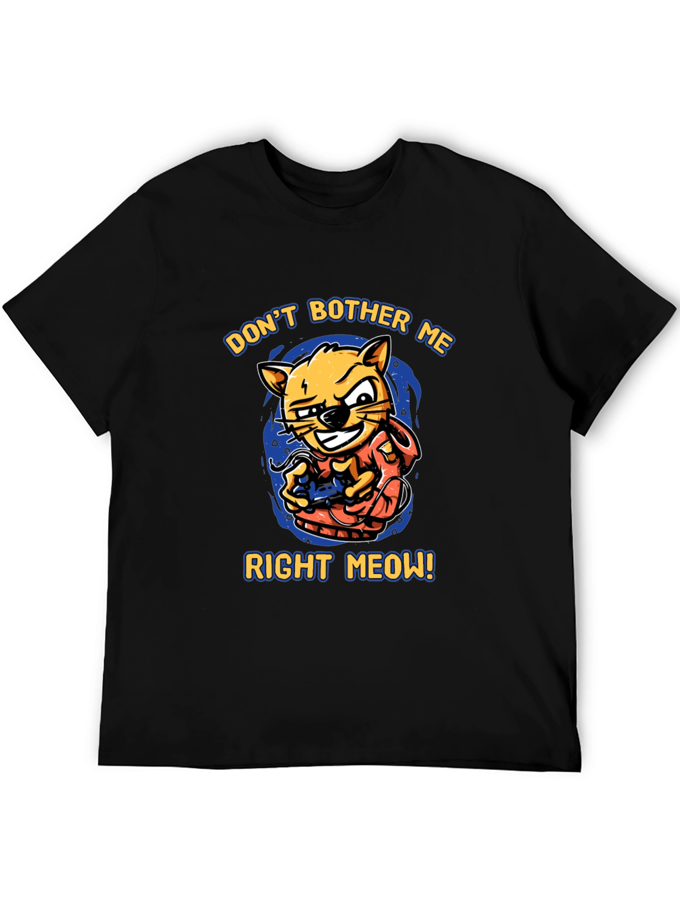 Dont Bother Me Right Meow! Cat Gamer T-Shirt