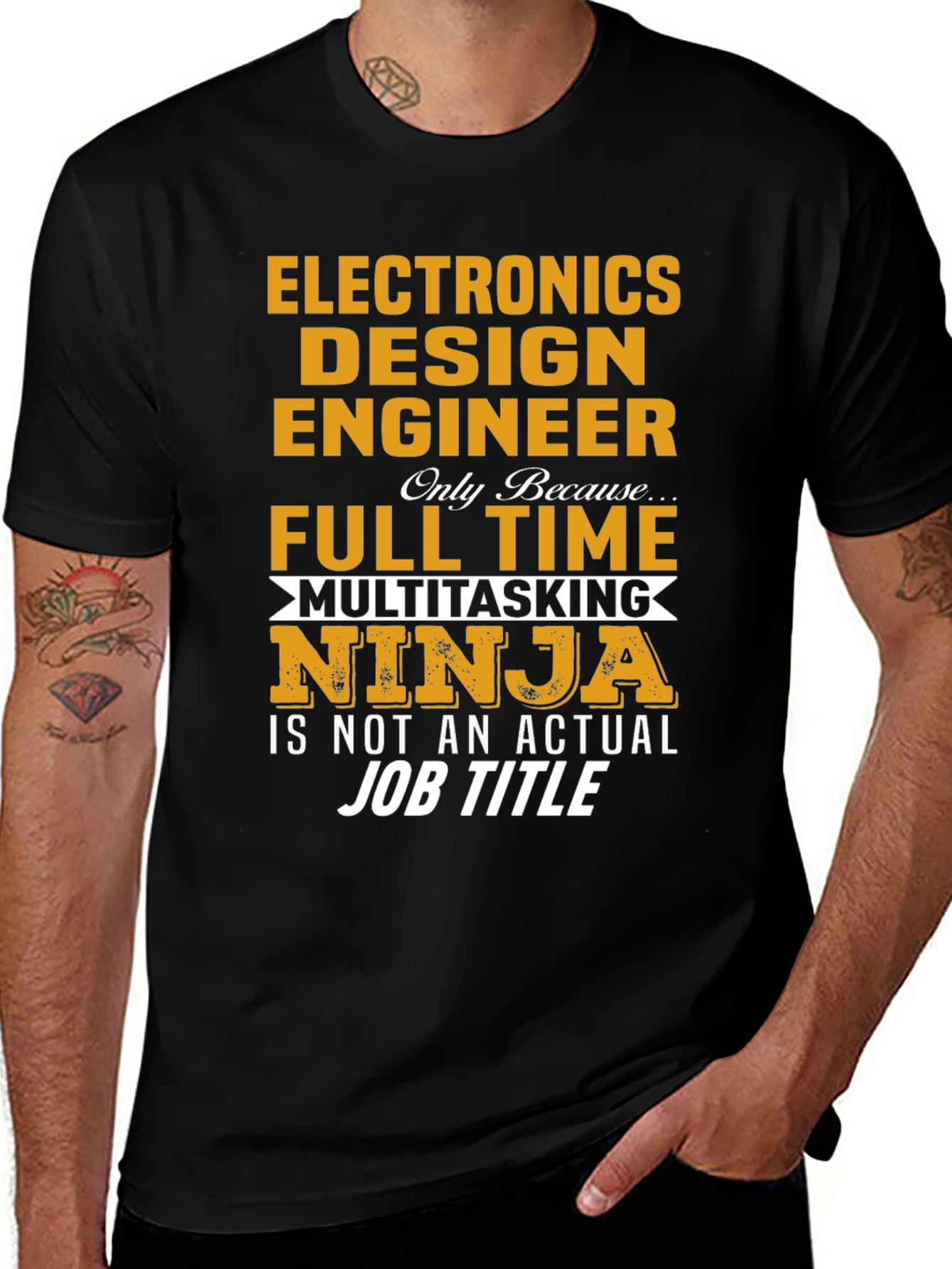 Electronics Design Engineer Multitasking Ninja T-Shirt