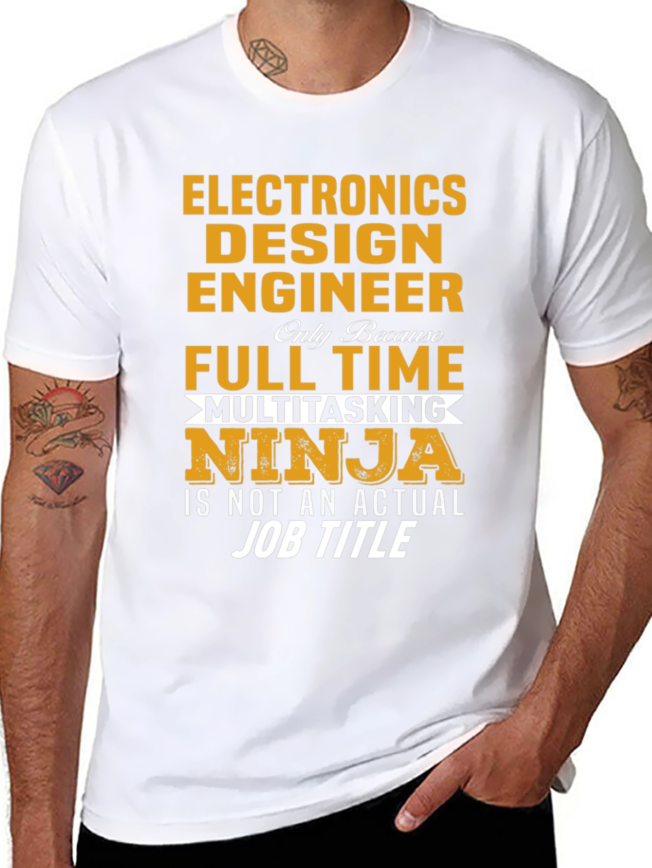 Electronics Design Engineer Multitasking Ninja T-Shirt