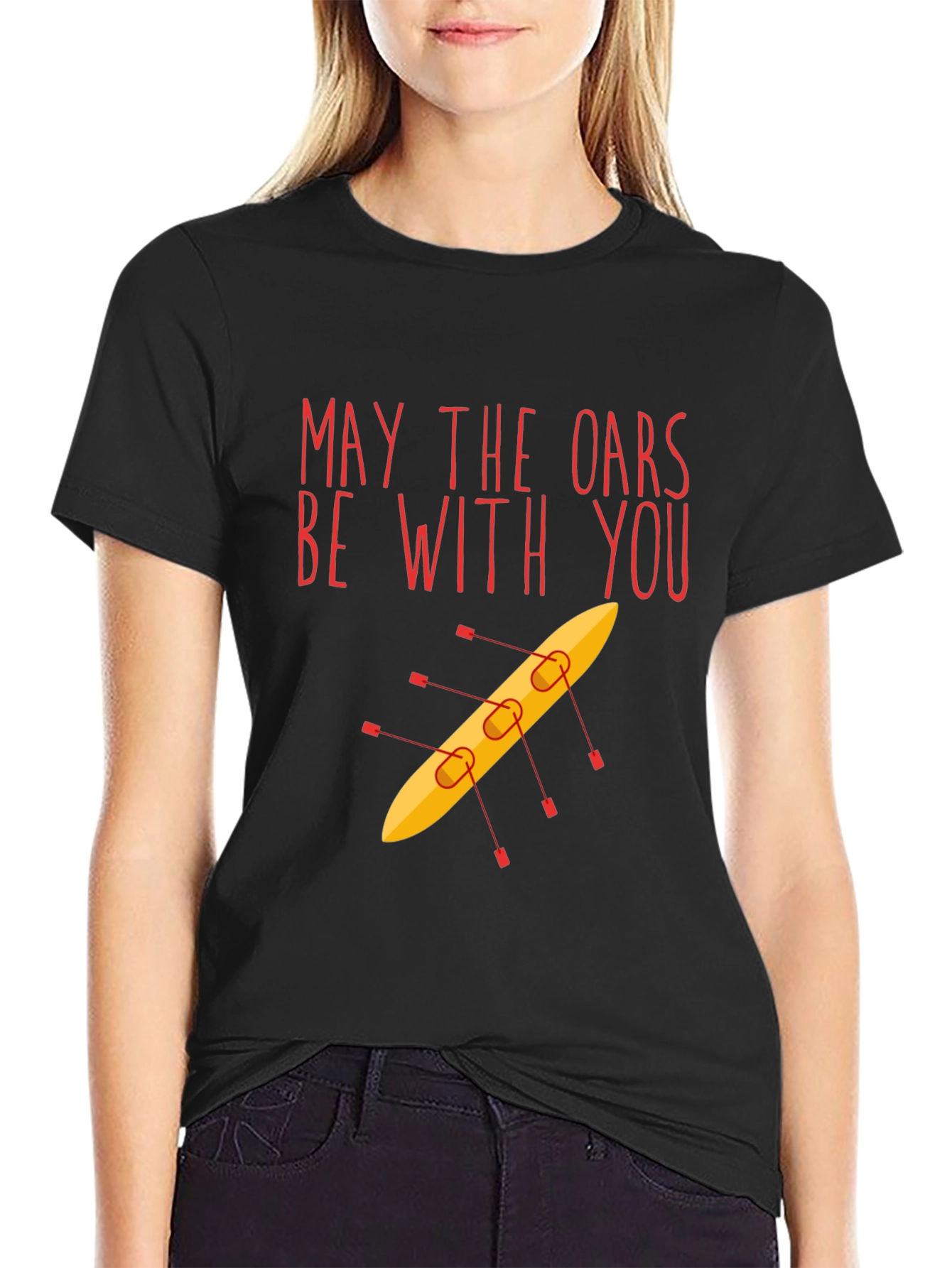 May The Oars Be With You Funny Rowing T-Shirt