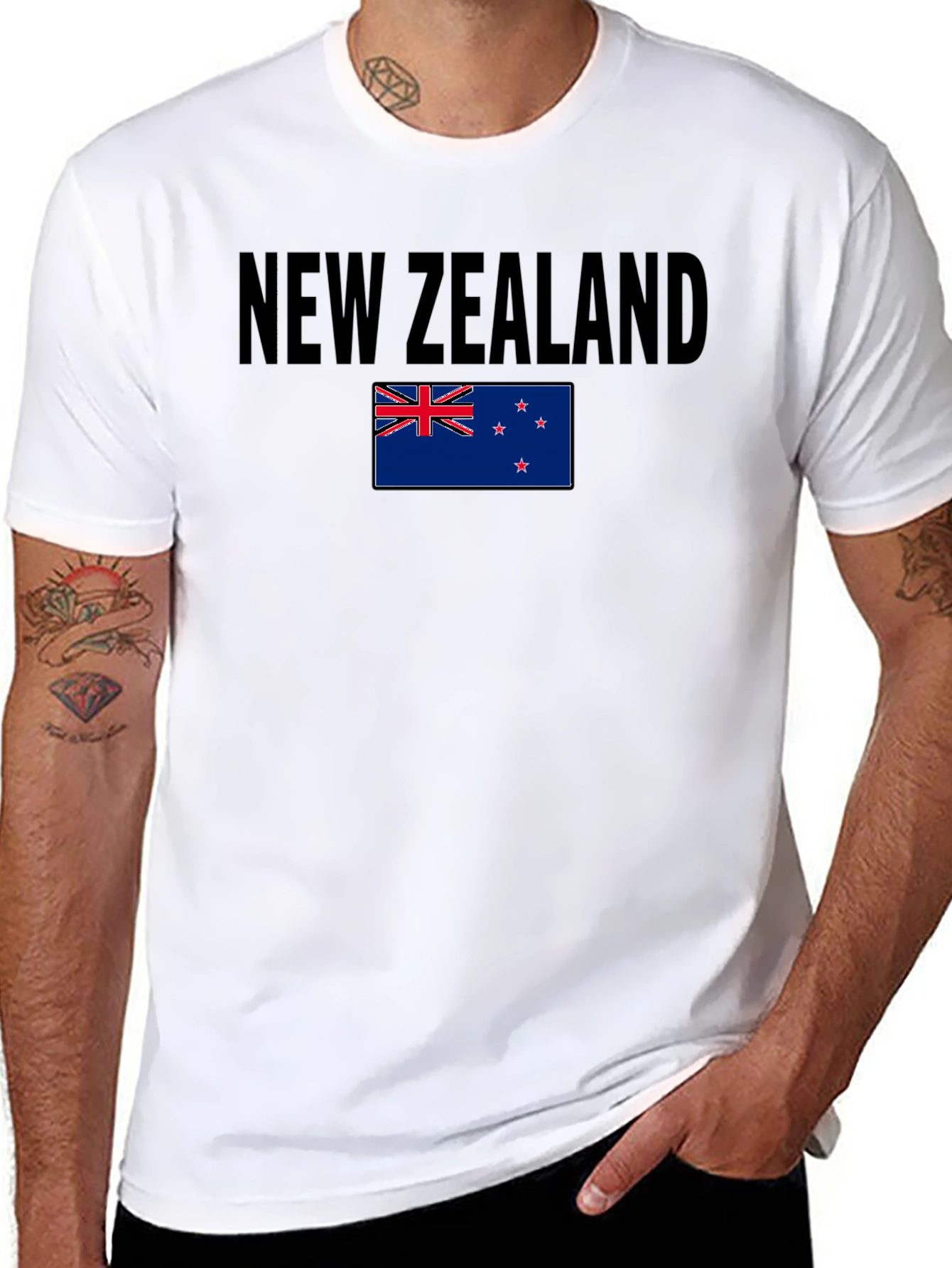 New Zealand Flag Graphic Tee - Casual Comfort