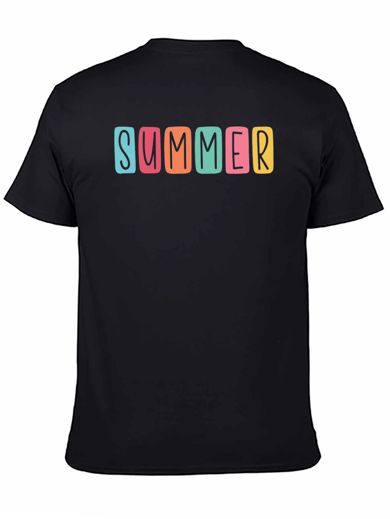 Summer Graphic Print Crew Neck T-Shirt