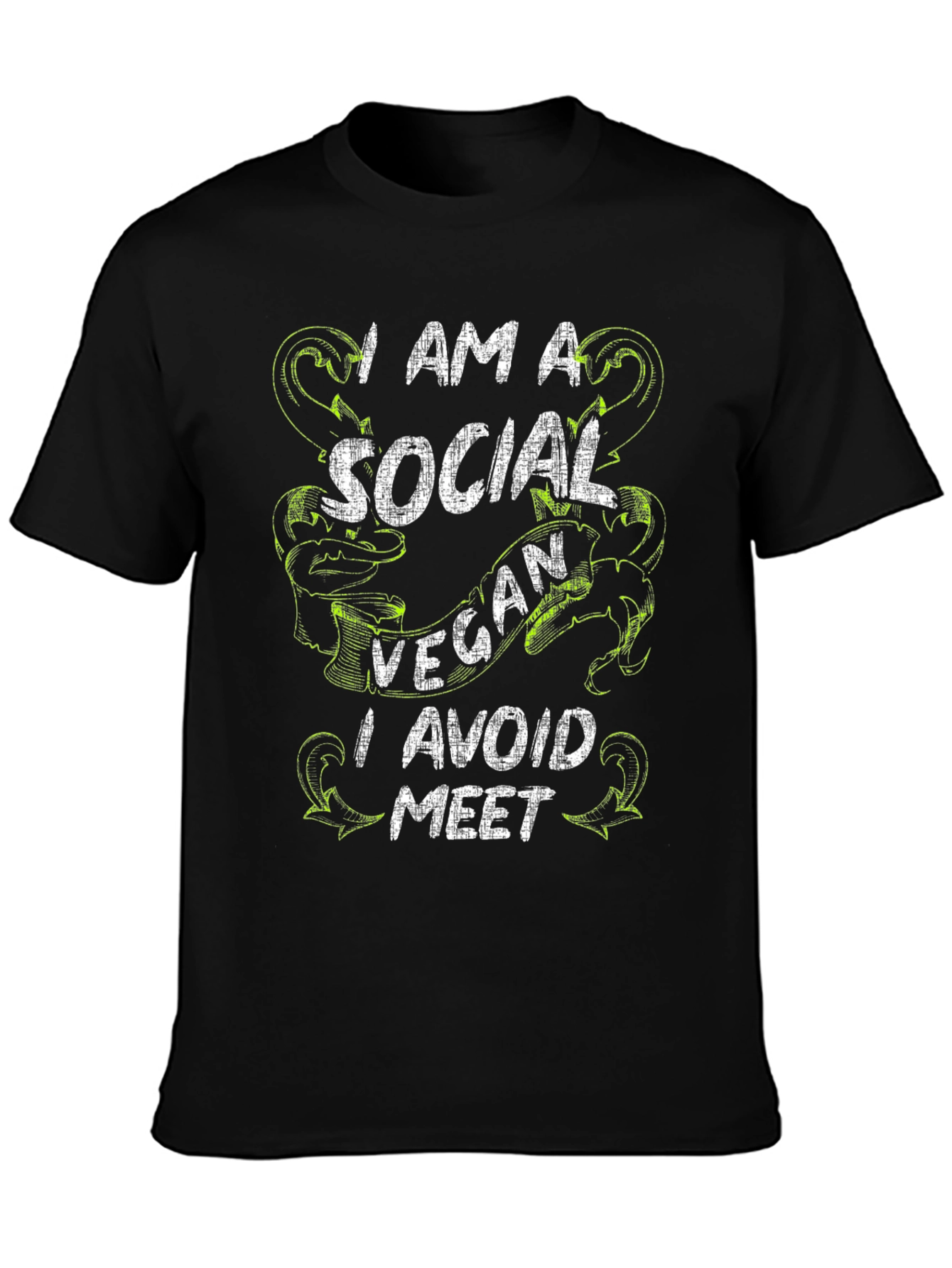 Social Vegan T-Shirt - Avoid the Meet