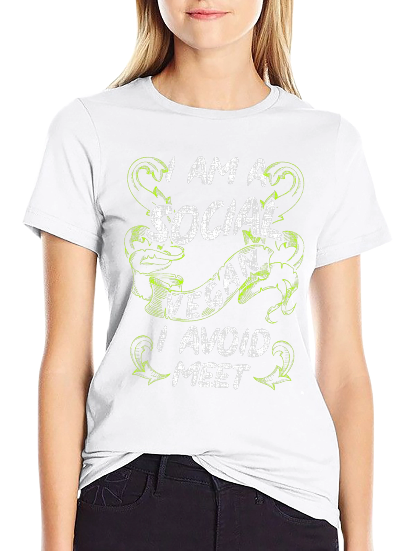 Social Vegan T-Shirt - Avoid the Meet