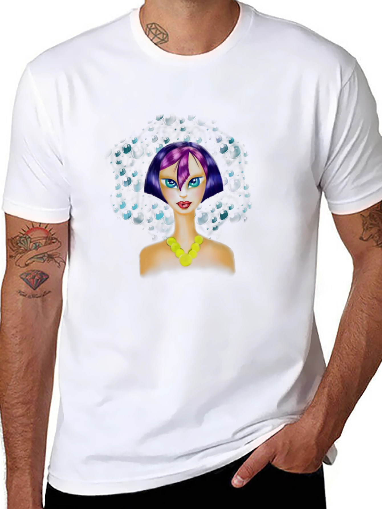 Unique Graphic Tee - Afro Pop Art