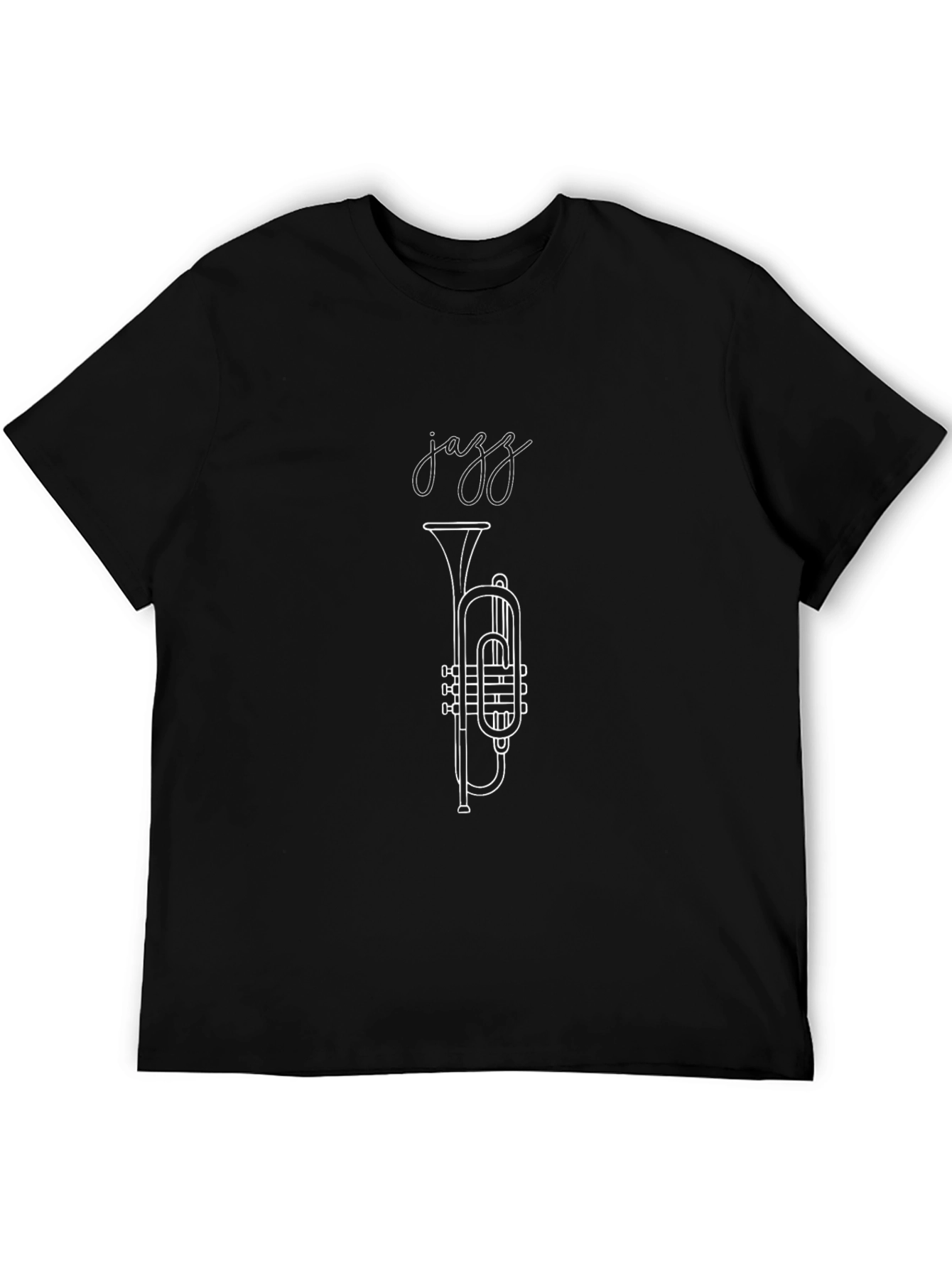 Jazz Trumpet Graphic T-Shirt - Cool Musical Design