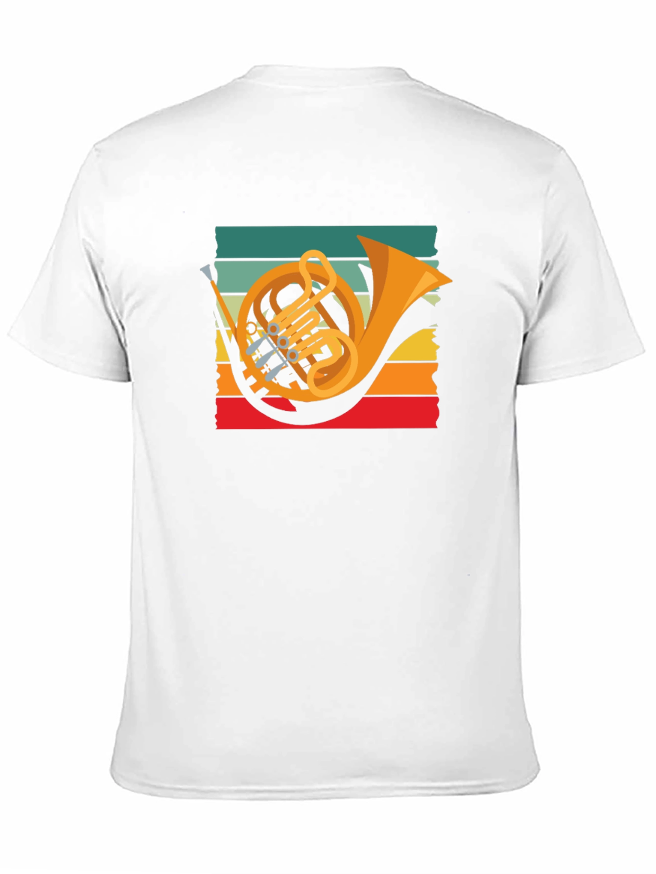 French Horn Retro T-Shirt Music Lover Tee