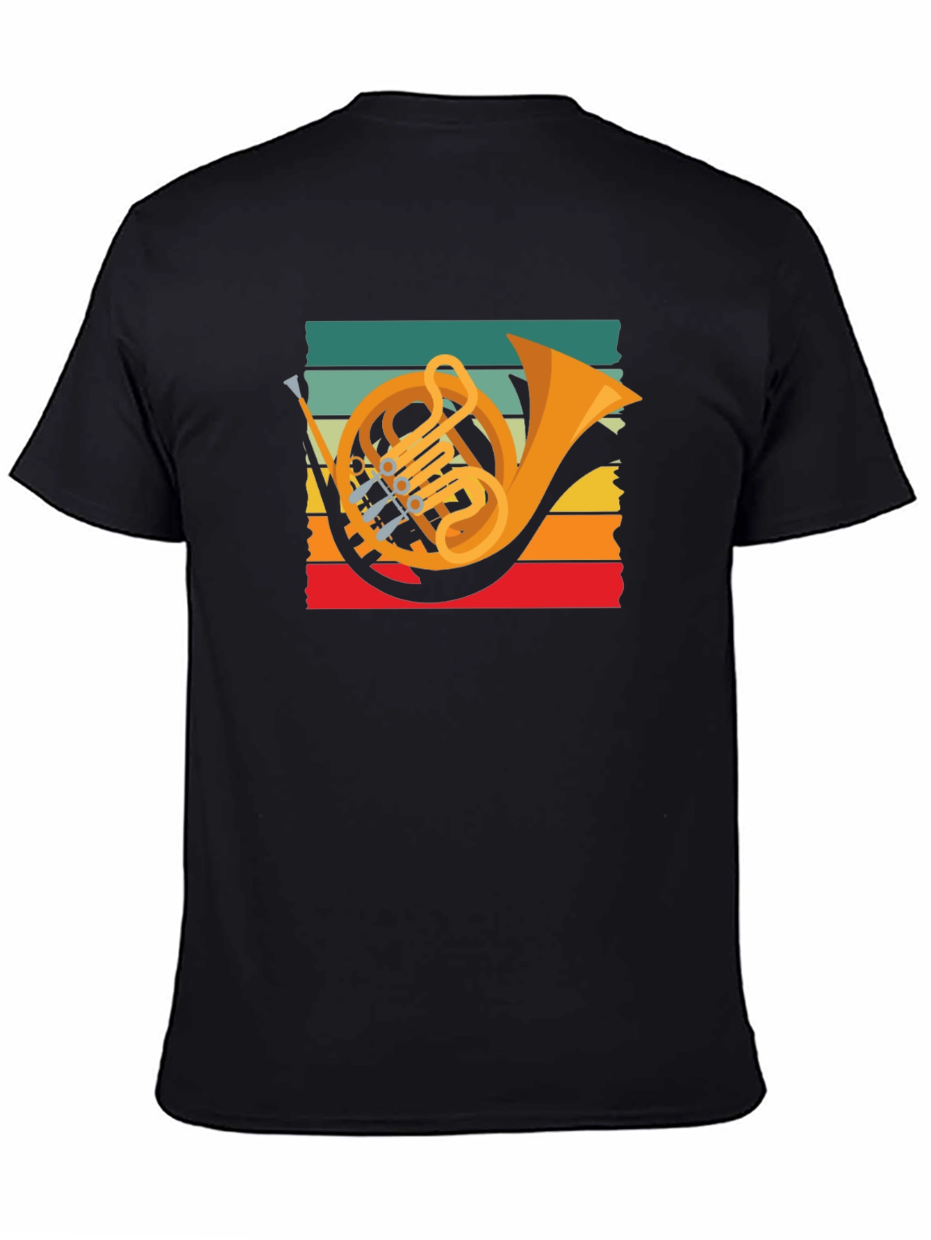 French Horn Retro T-Shirt Music Lover Tee