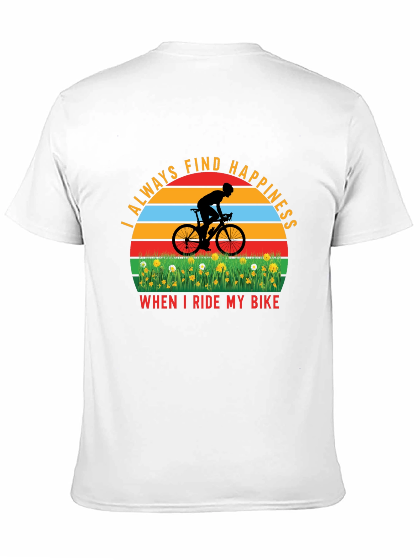 Cycling Happiness T-Shirt - Ride Your Bike!