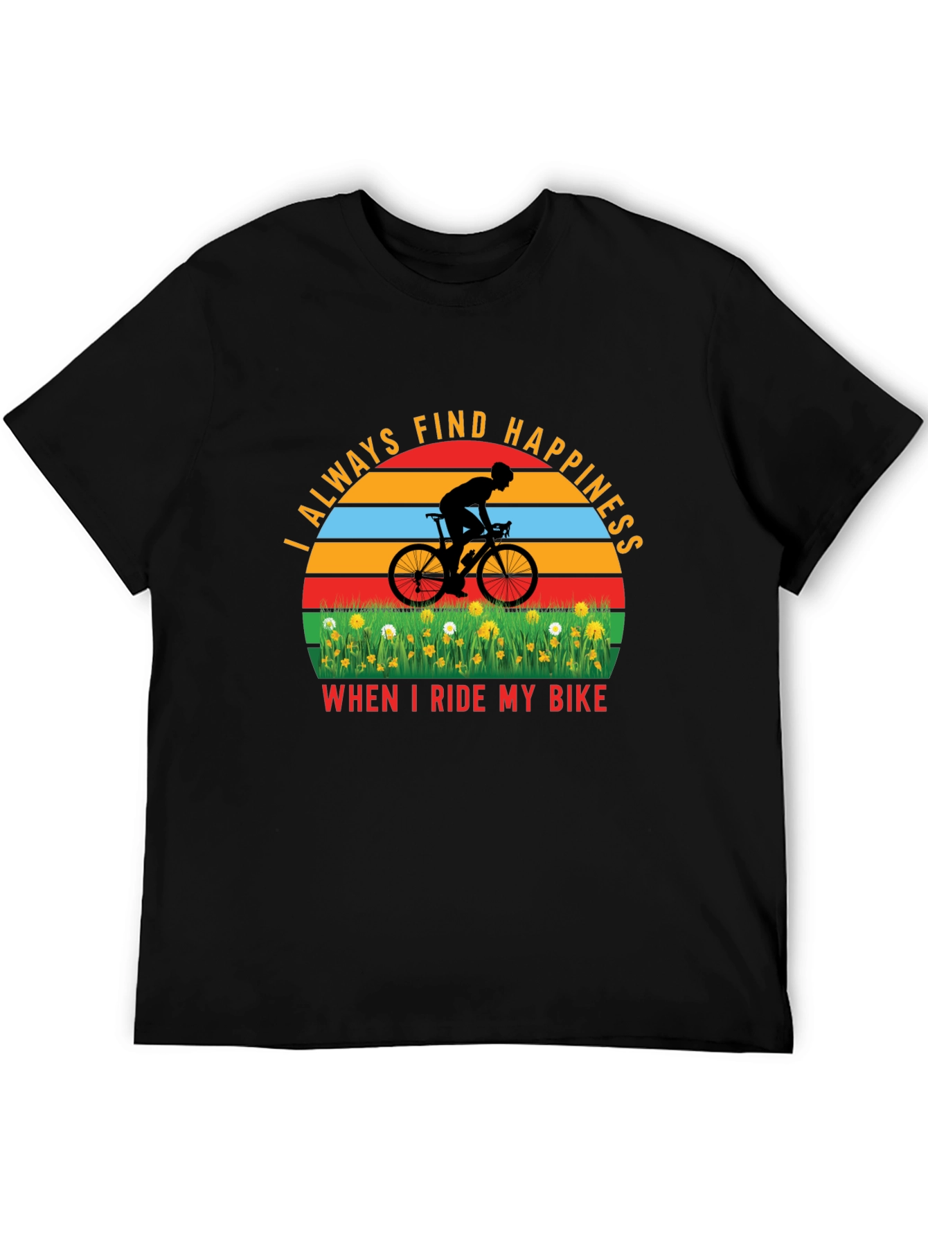 Cycling Happiness T-Shirt - Ride Your Bike!