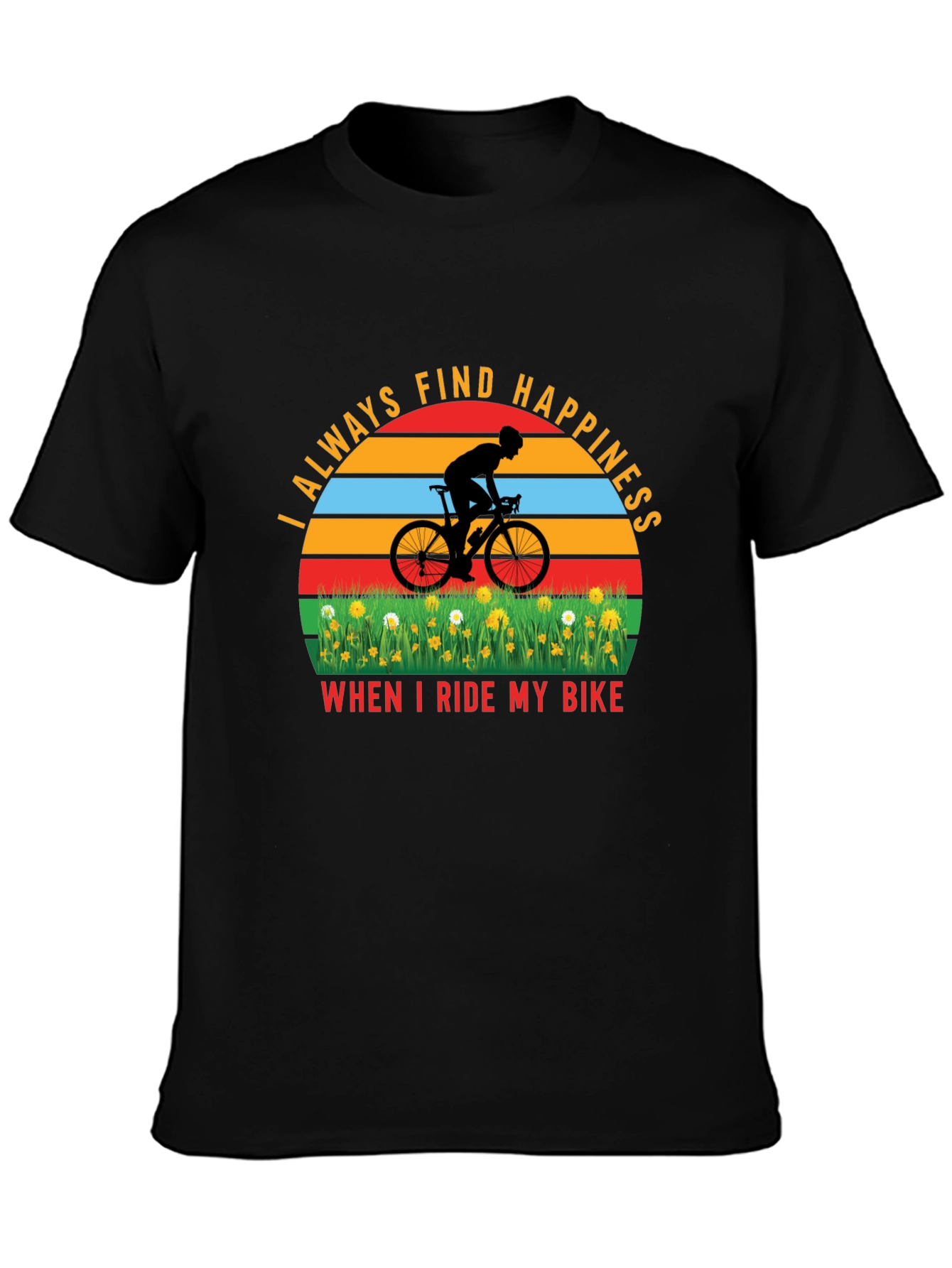 Cycling Happiness T-Shirt - Ride Your Bike!