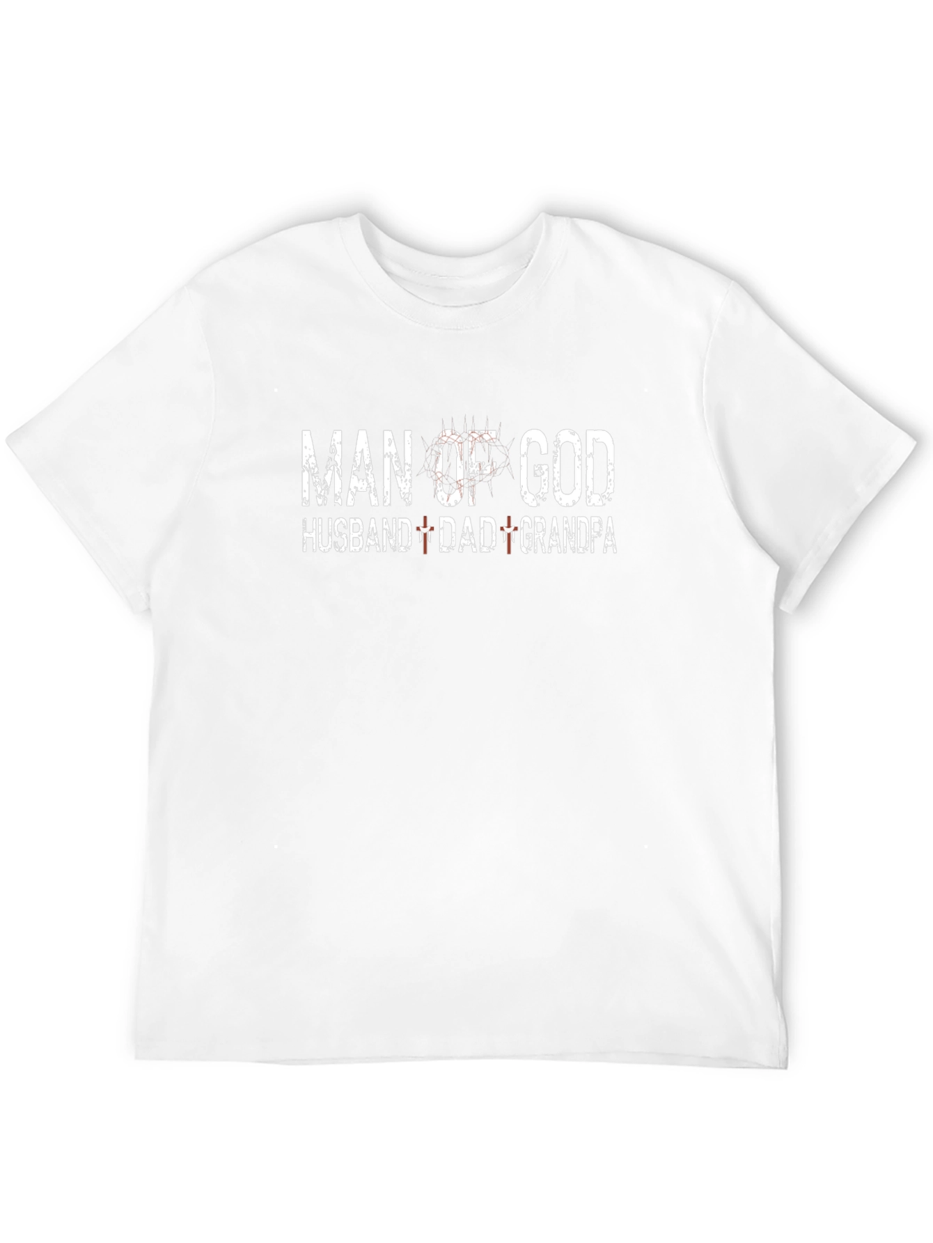 Man of God Husband Dad Grandfa T-Shirt