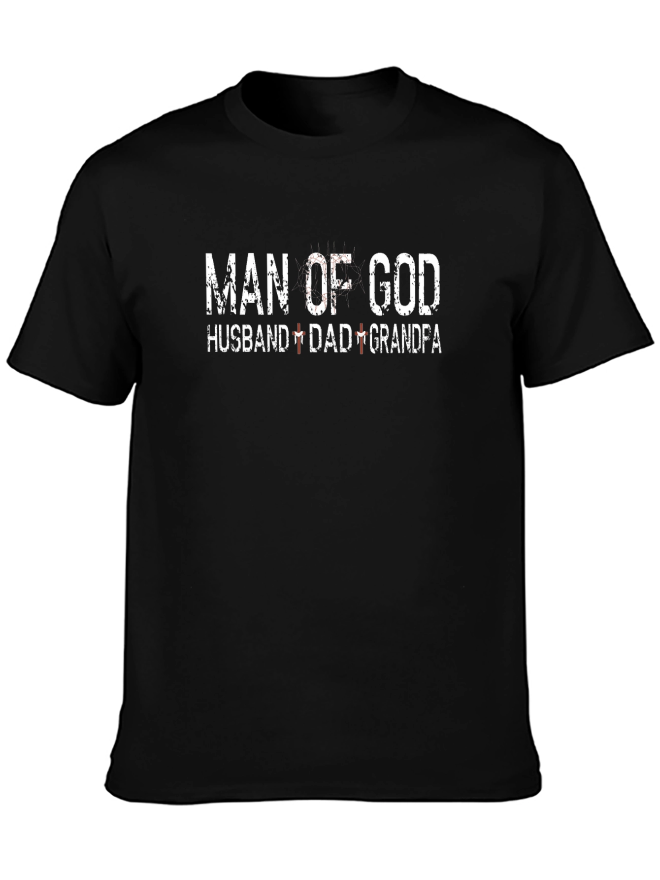 Man of God Husband Dad Grandfa T-Shirt