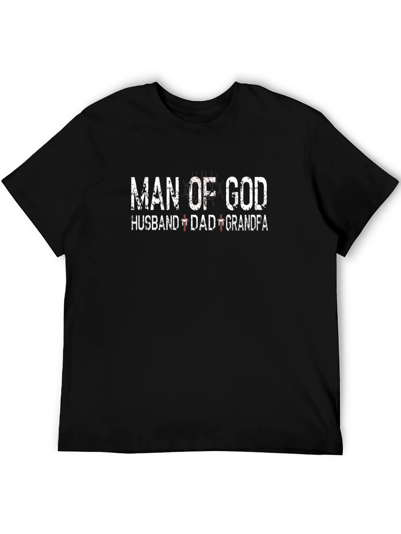 Man of God Husband Dad Grandfa T-Shirt