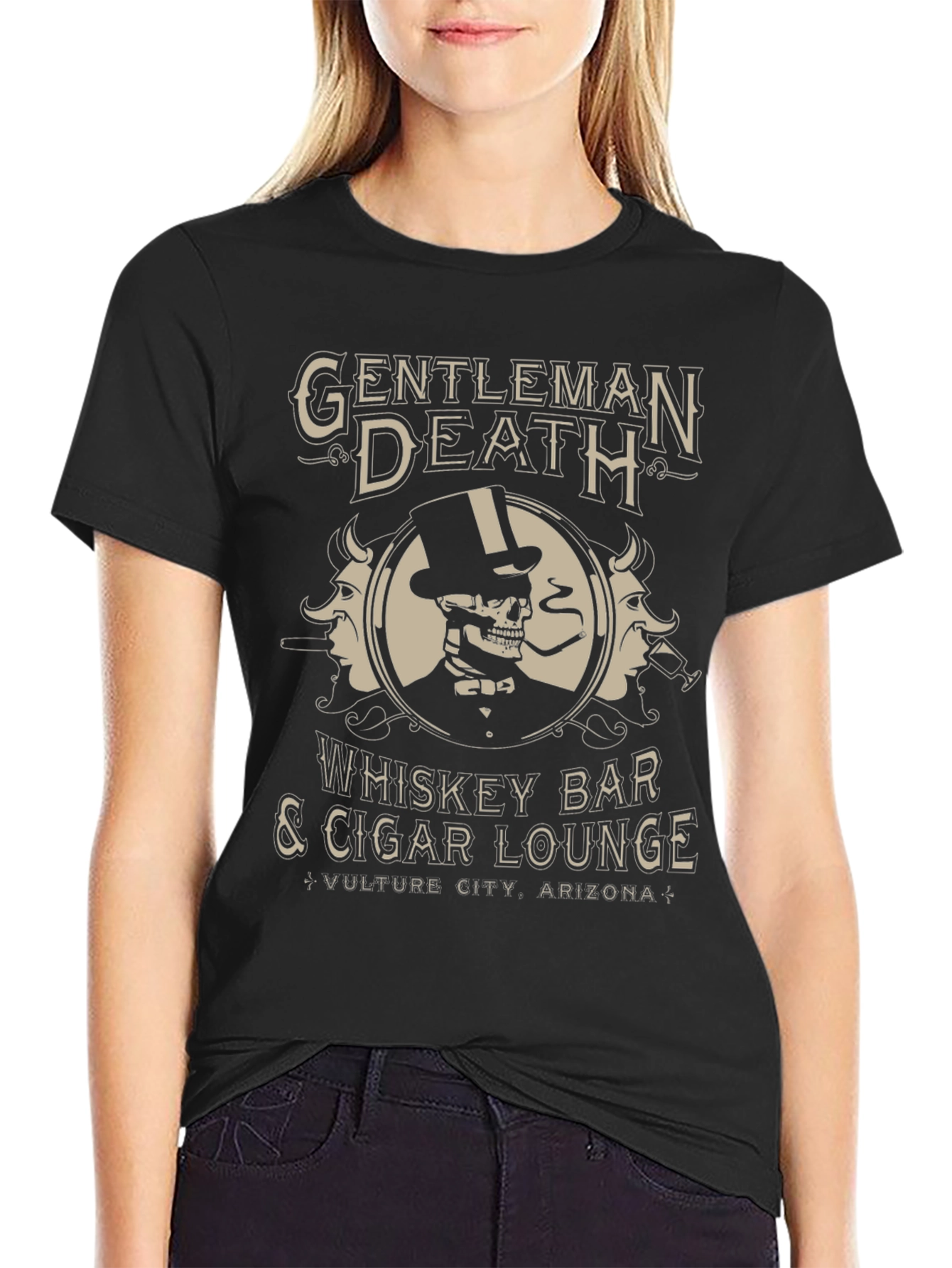 Gentleman Death Whiskey Bar T-Shirt