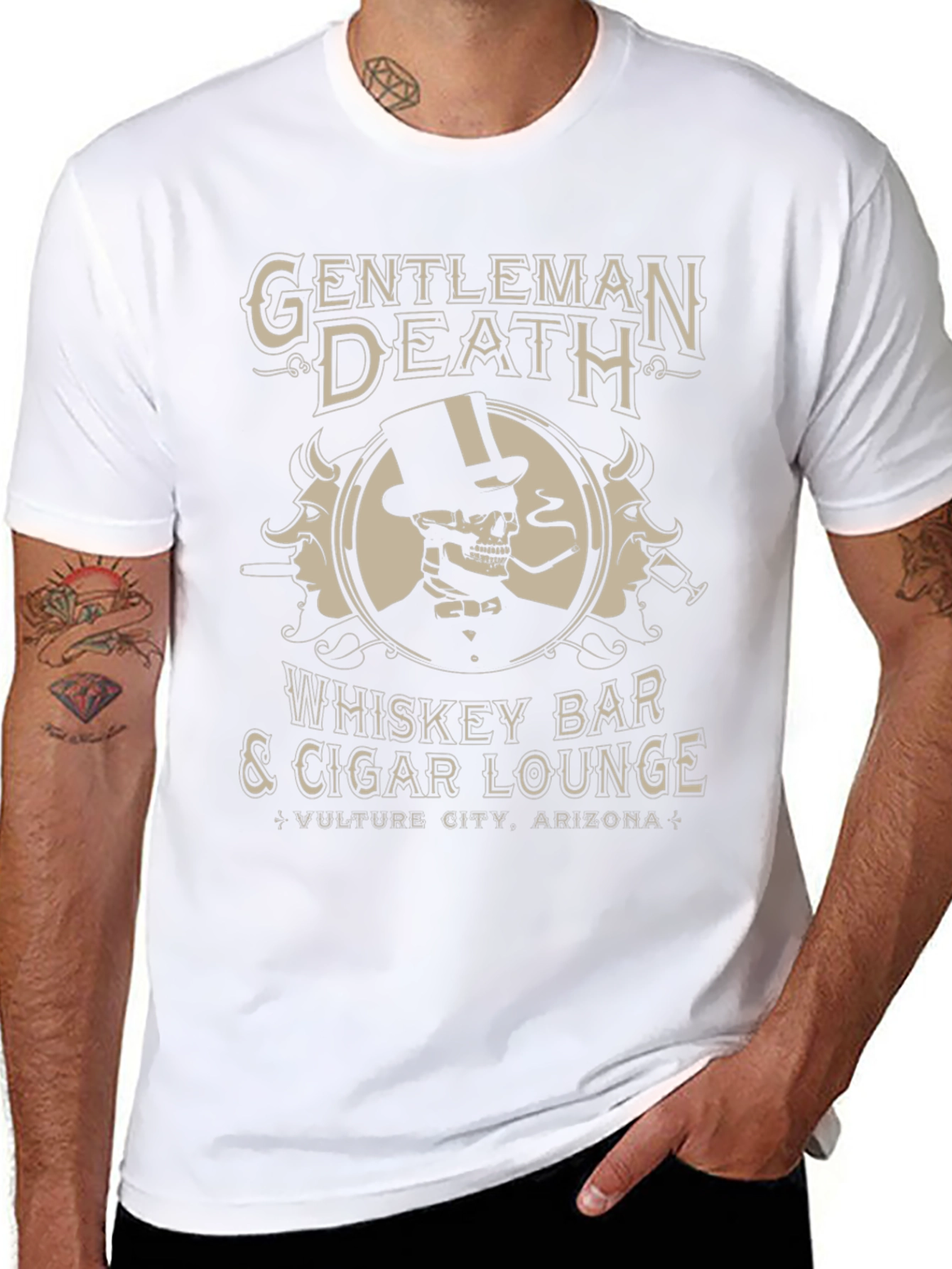 Gentleman Death Whiskey Bar T-Shirt