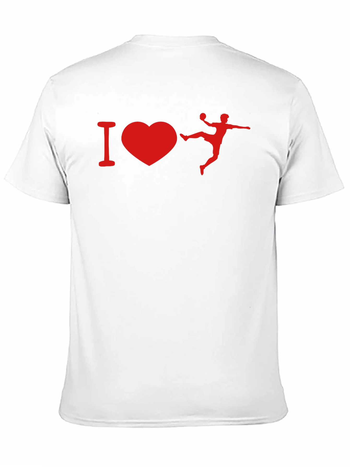 I Love Handball Graphic T-Shirt - Black Cotton Tee