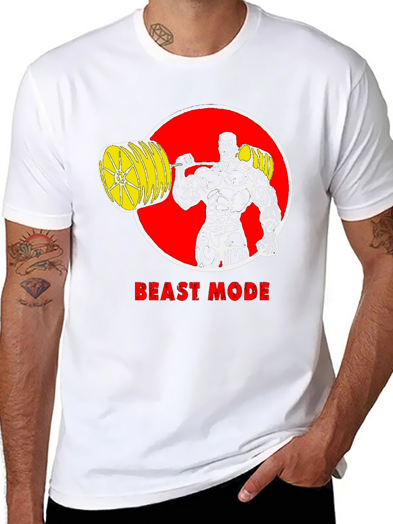 Beast Mode T-Shirt: Bodybuilder Design