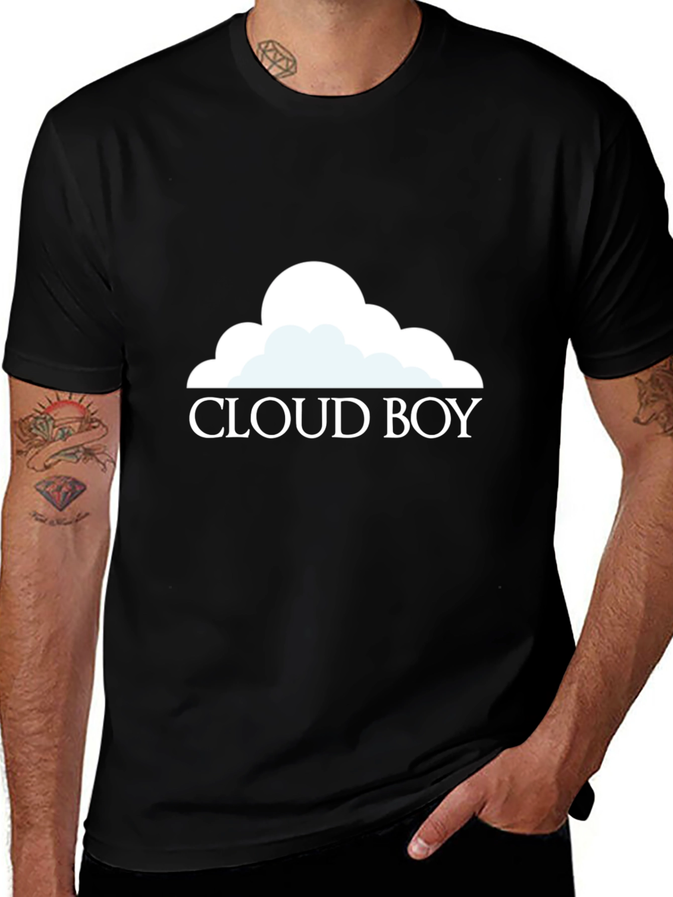 Cloud Boy Graphic Tee - Trendy Comfort