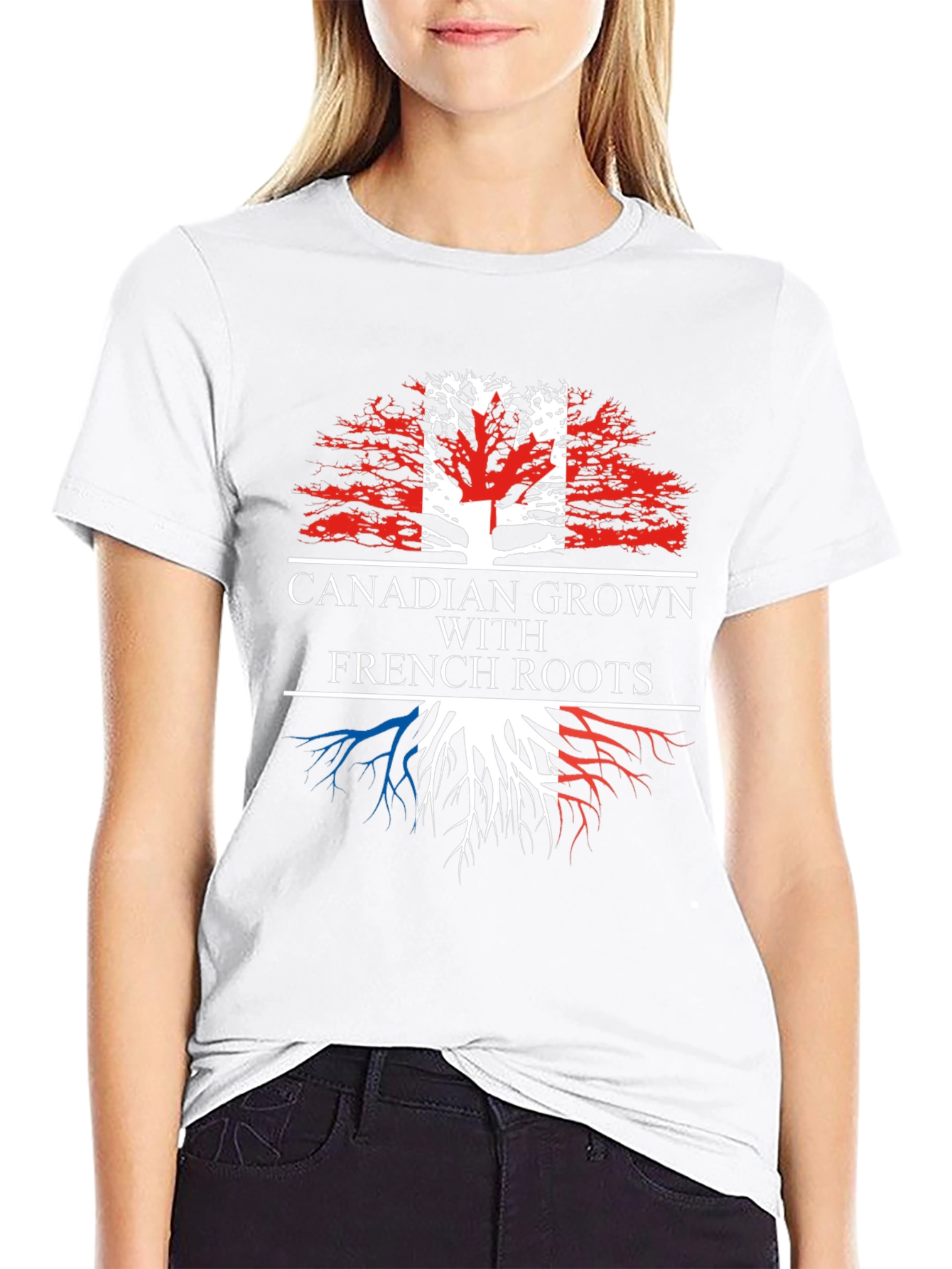 Canadian Grown French Roots Graphic Tee