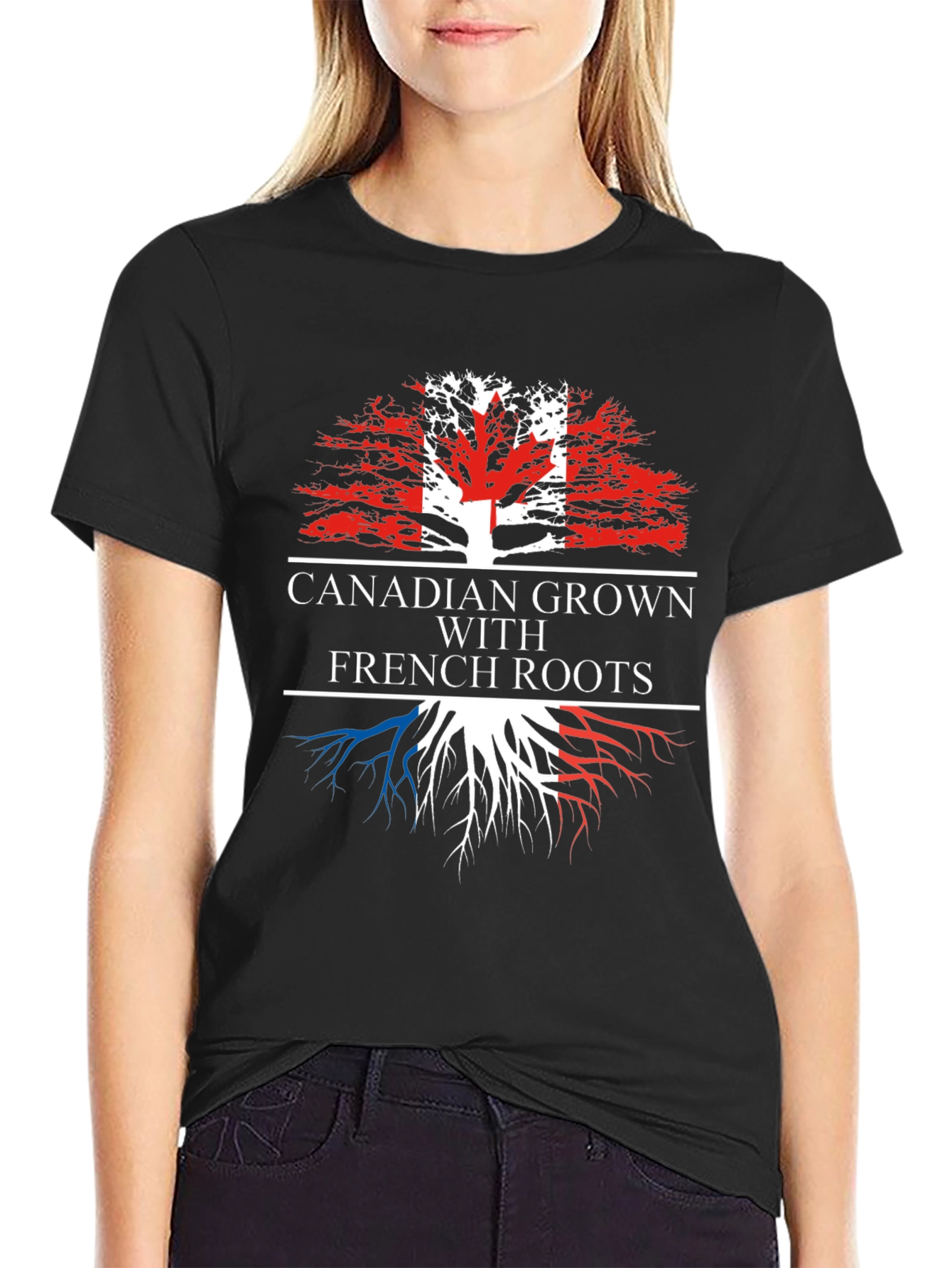 Canadian Grown French Roots Graphic Tee