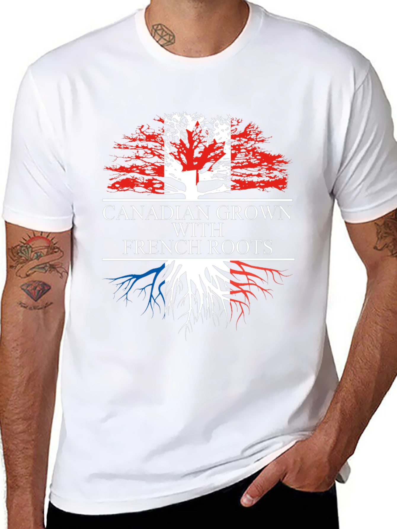Canadian Grown French Roots Graphic Tee