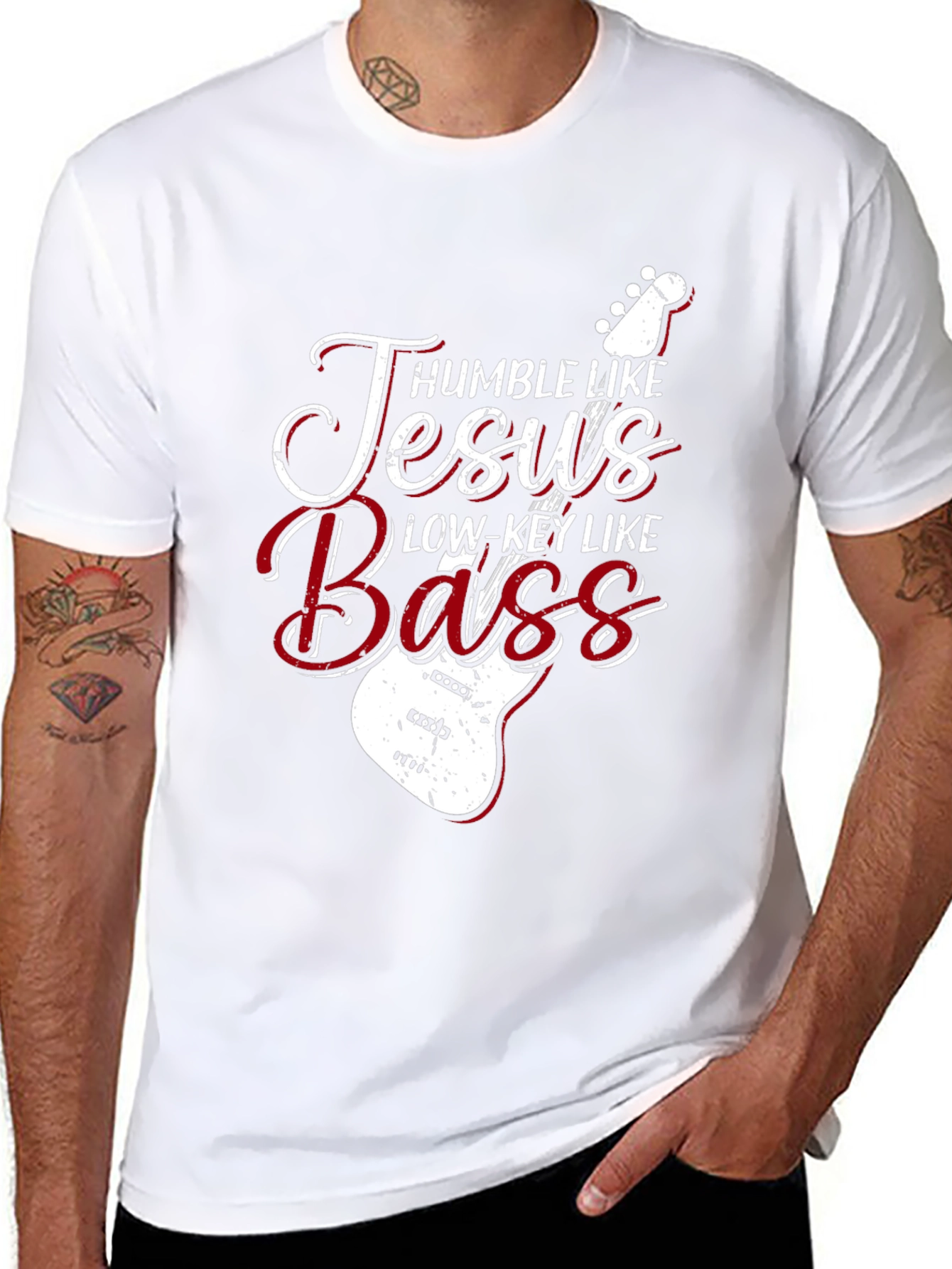 Humble Like Jesus Bass Guitar T-Shirt