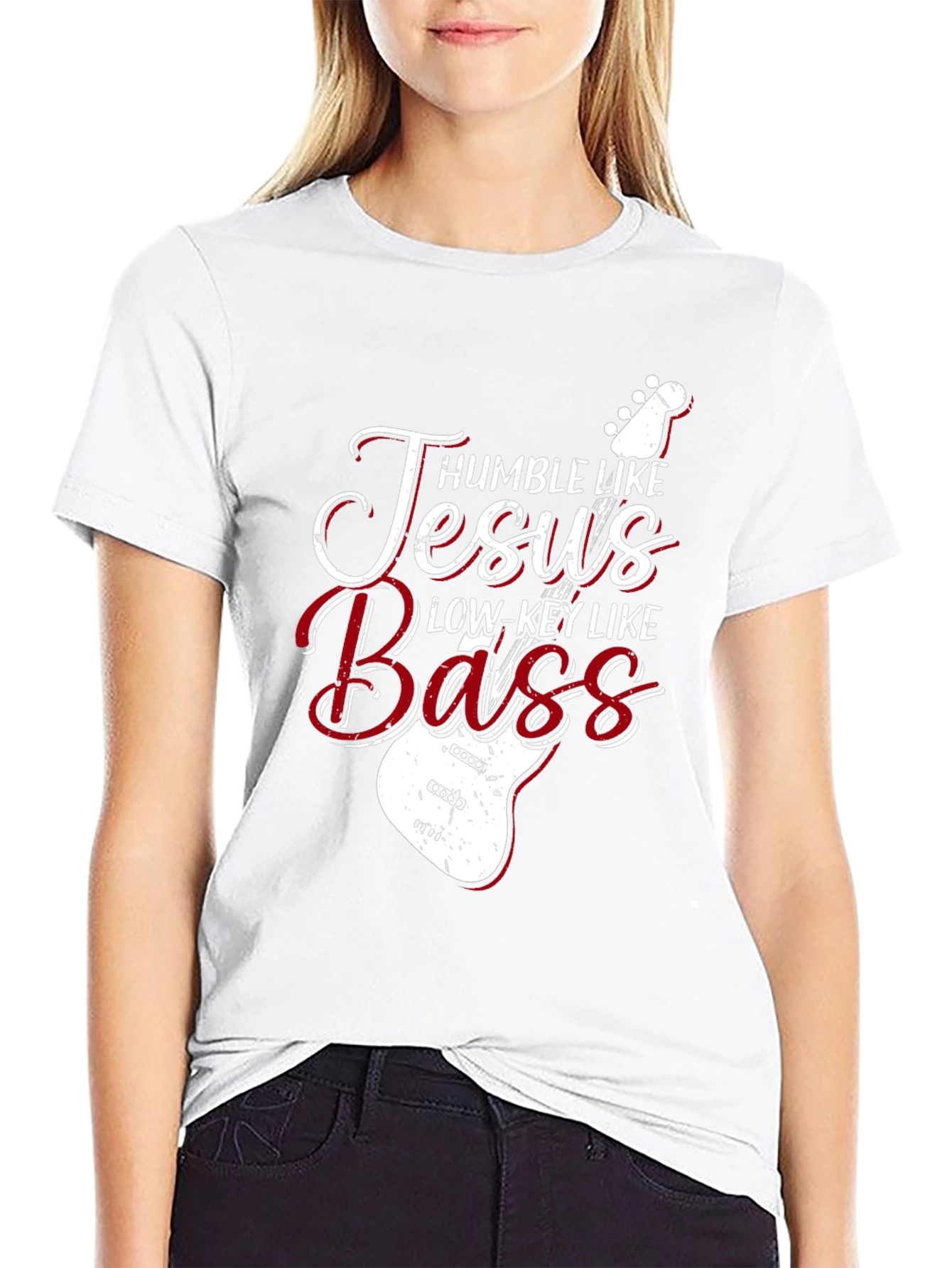 Humble Like Jesus Bass Guitar T-Shirt