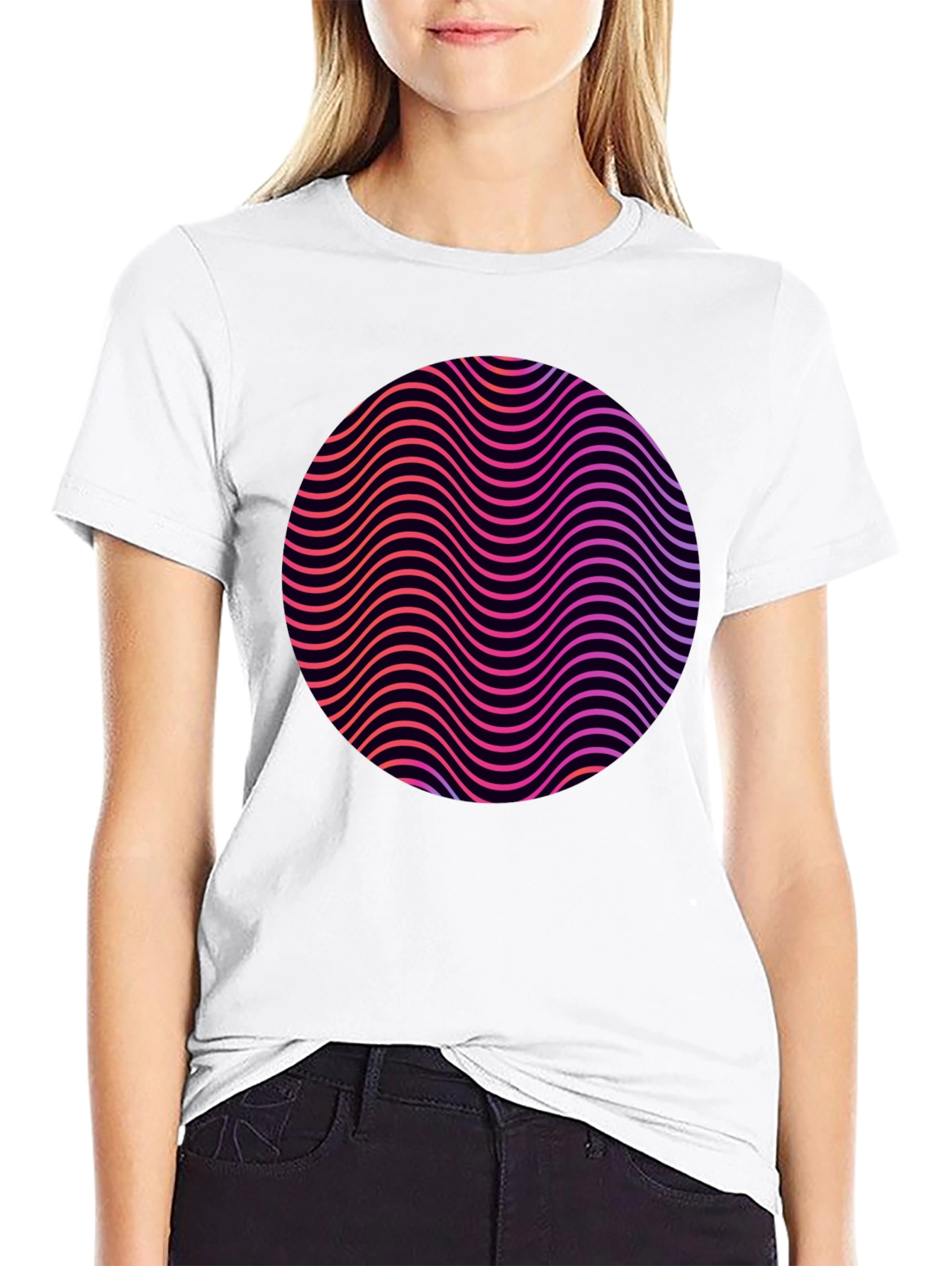 Retro Wave Circle Graphic Tee
