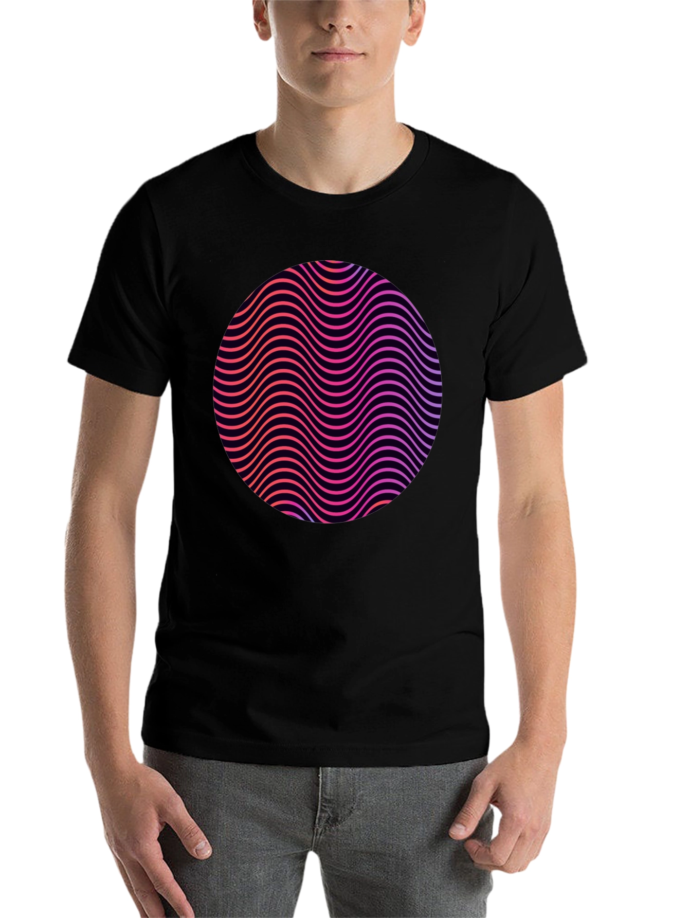 Retro Wave Circle Graphic Tee