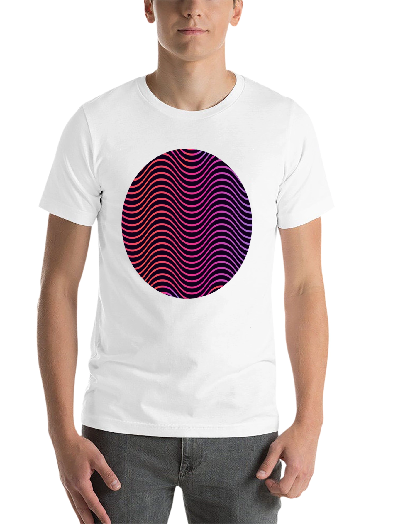 Retro Wave Circle Graphic Tee