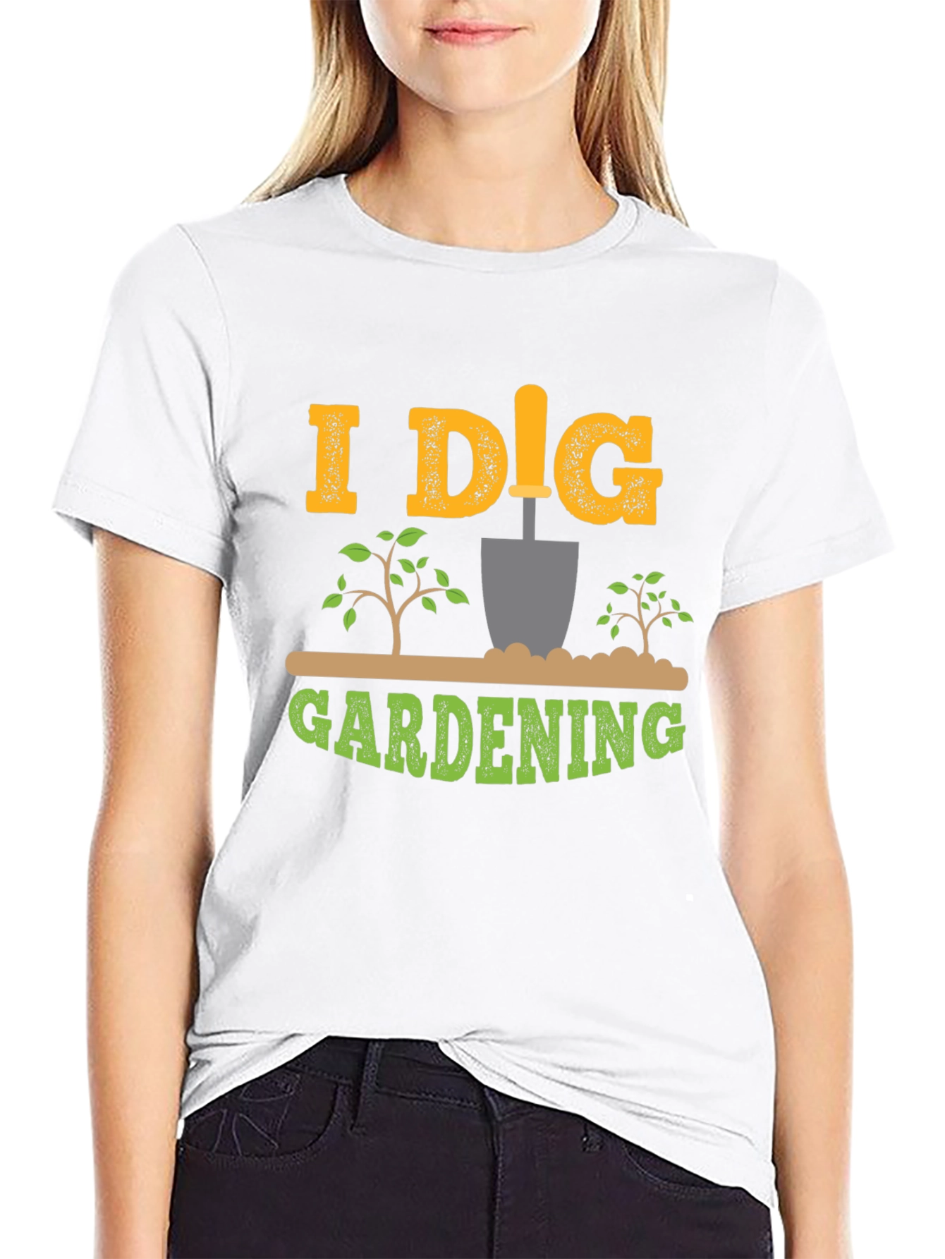 I Dig Gardening Black T-Shirt Gardener Tee