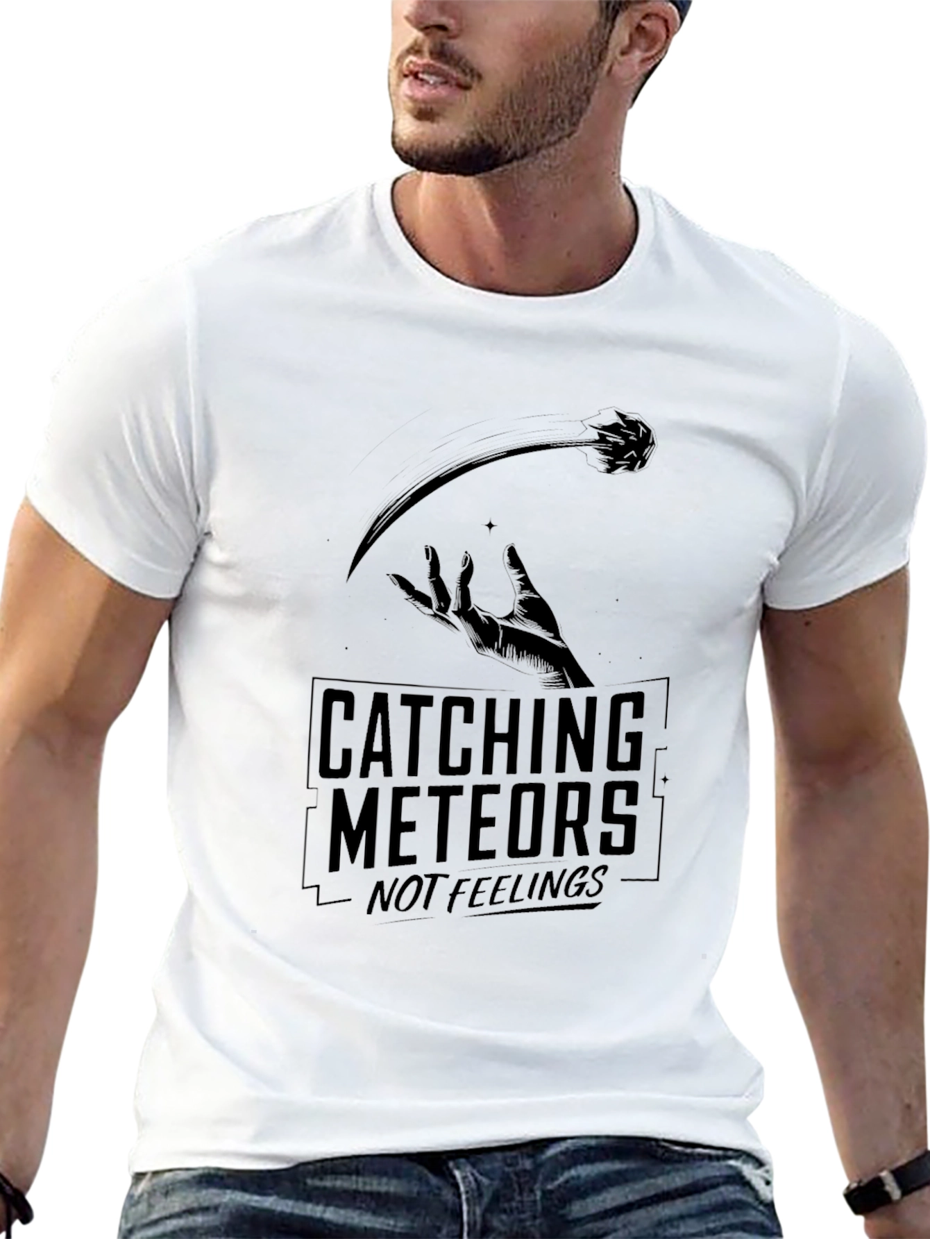 Catching Meteors T-Shirt - Dark Graphic Tee