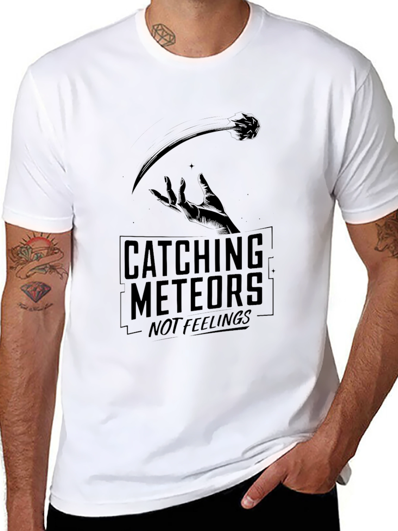 Catching Meteors T-Shirt - Dark Graphic Tee