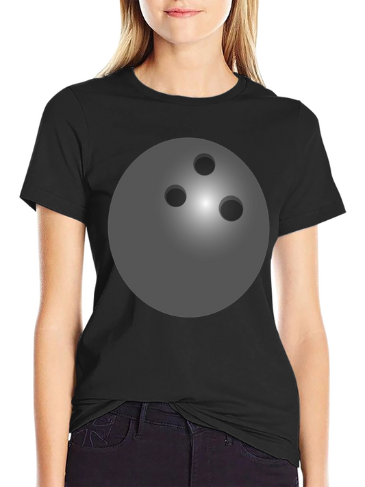 Bowling Ball Graphic Tee - Black Cotton T-Shirt