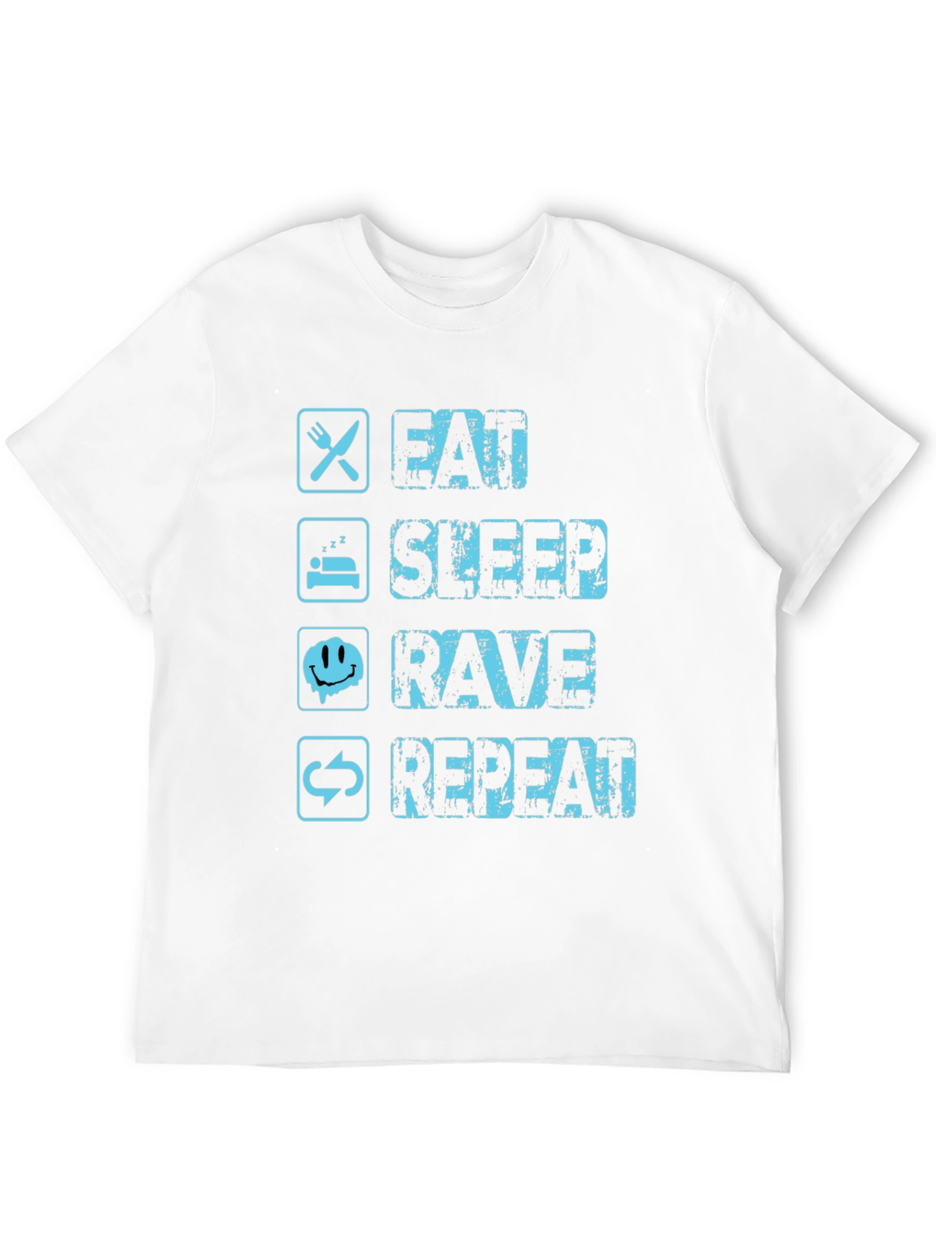 Eat Sleep Rave Repeat Graphic Tee