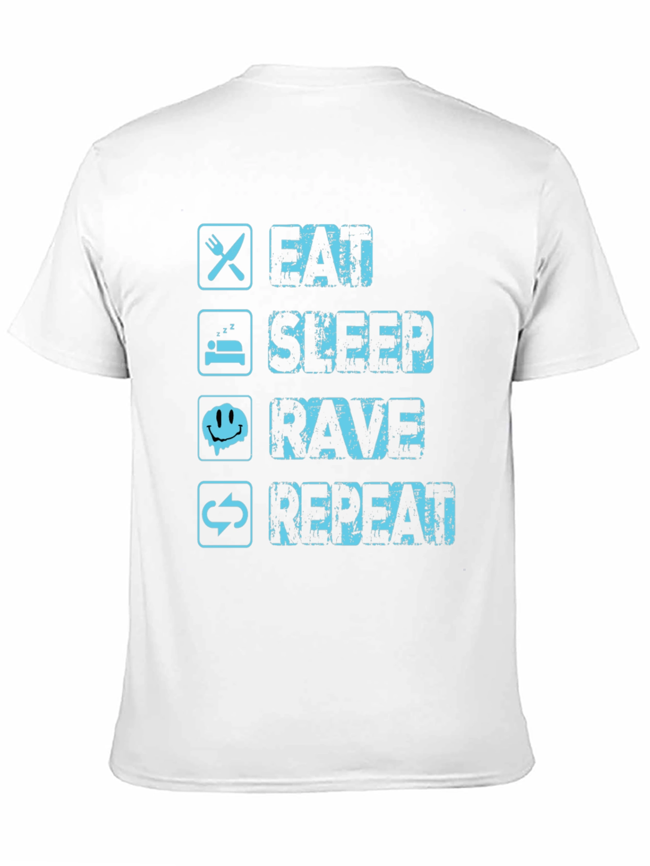 Eat Sleep Rave Repeat Graphic Tee
