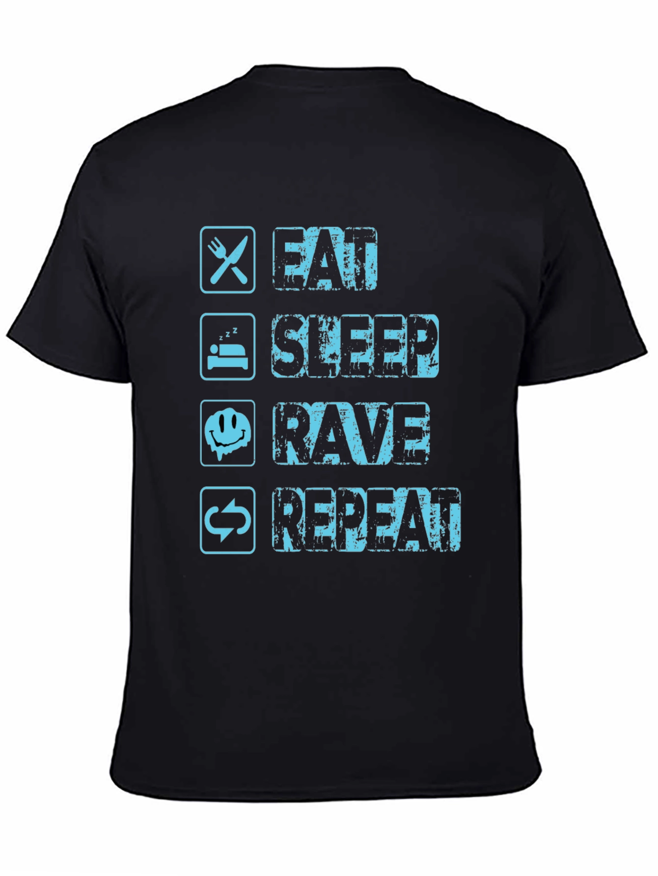Eat Sleep Rave Repeat Graphic Tee