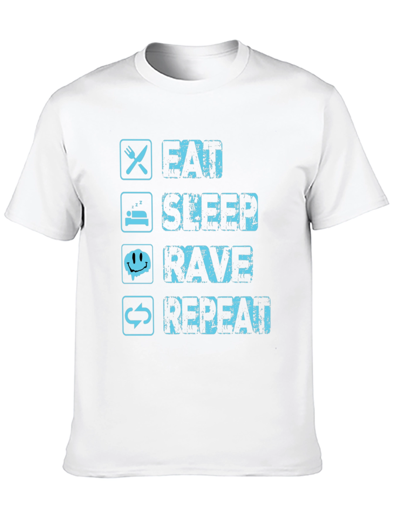 Eat Sleep Rave Repeat Graphic Tee