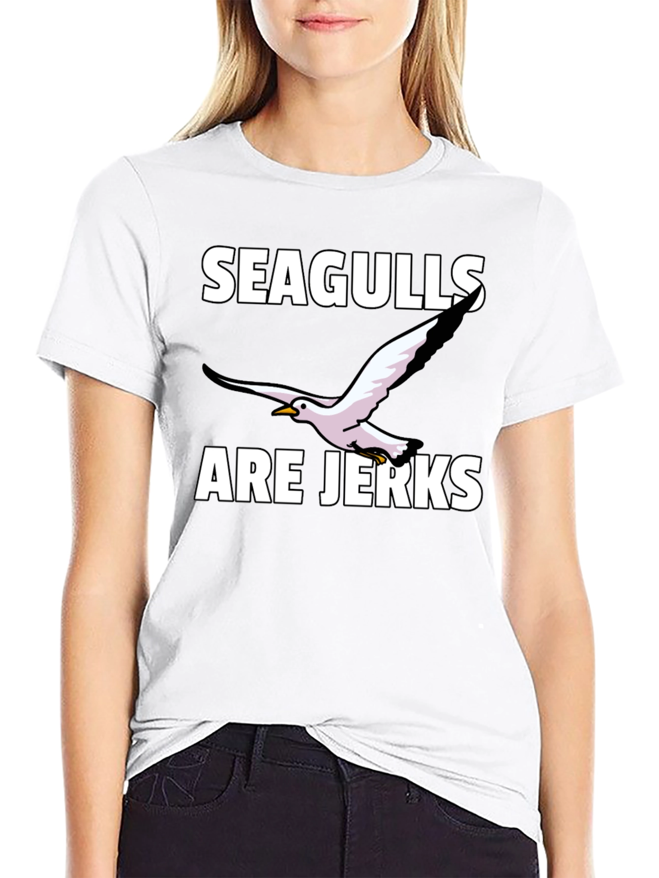 Seagulls Are Jerks Graphic Tee