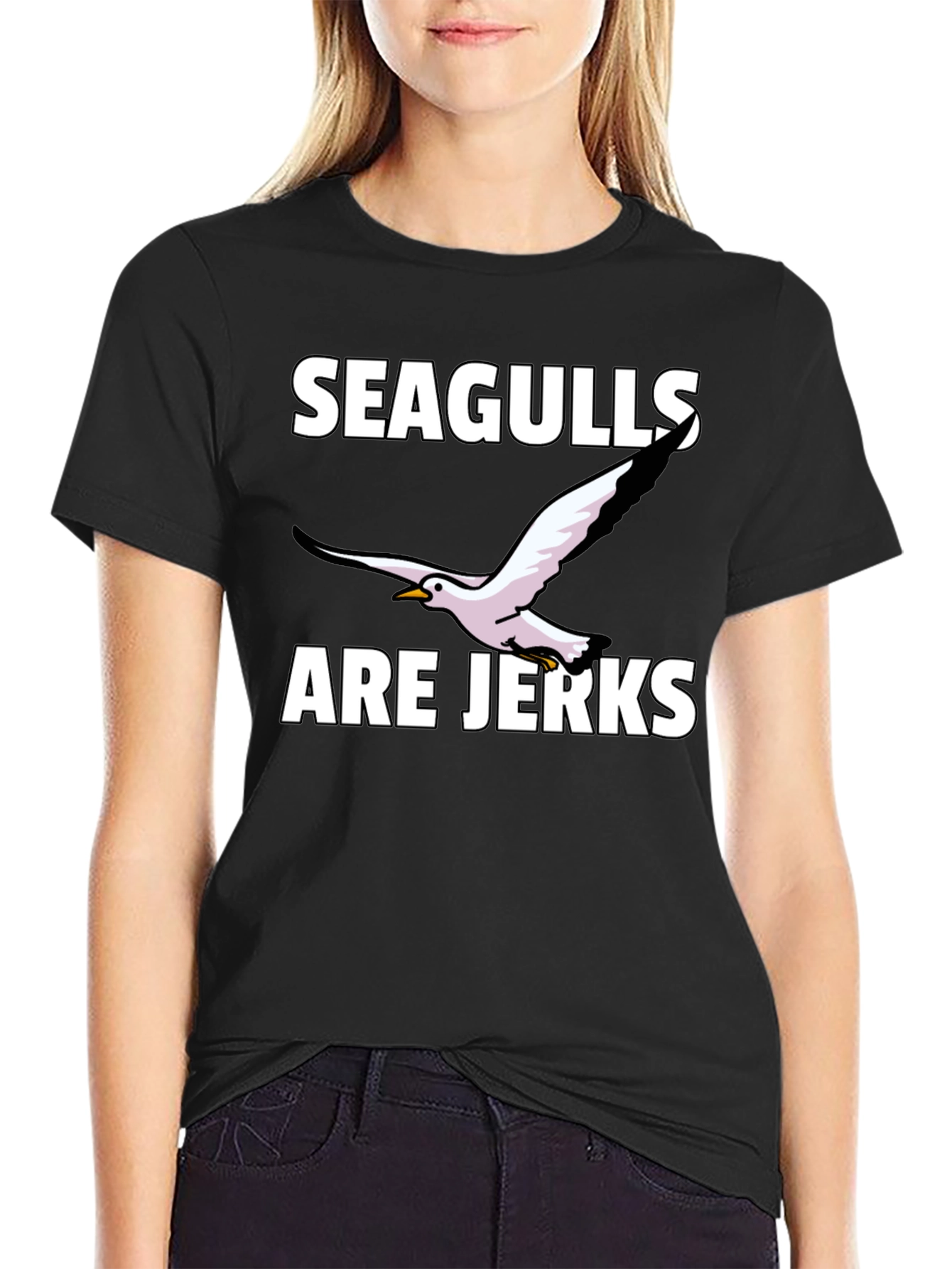 Seagulls Are Jerks Graphic Tee