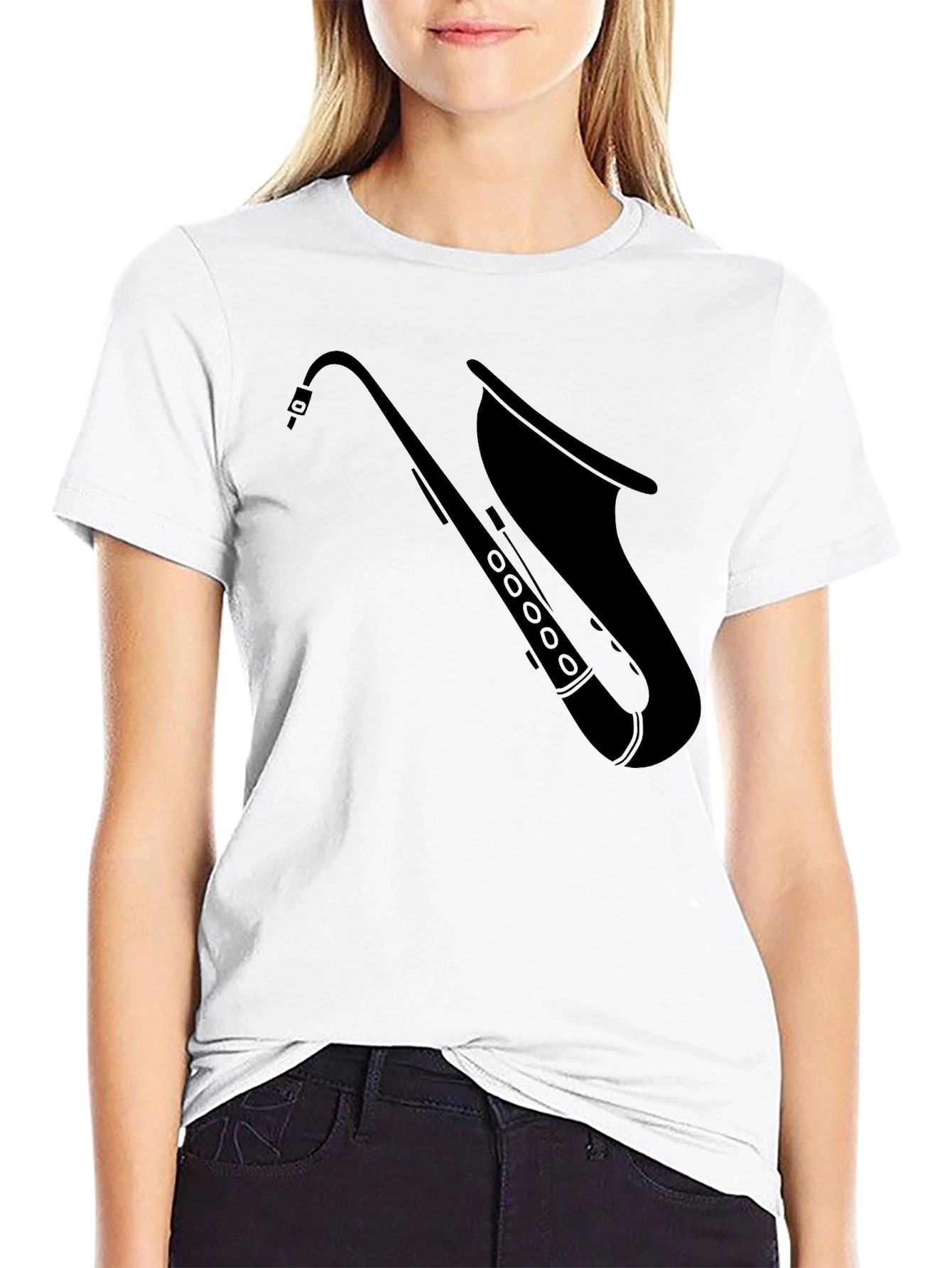 Saxophone Graphic T-Shirt - Classic Music Tee