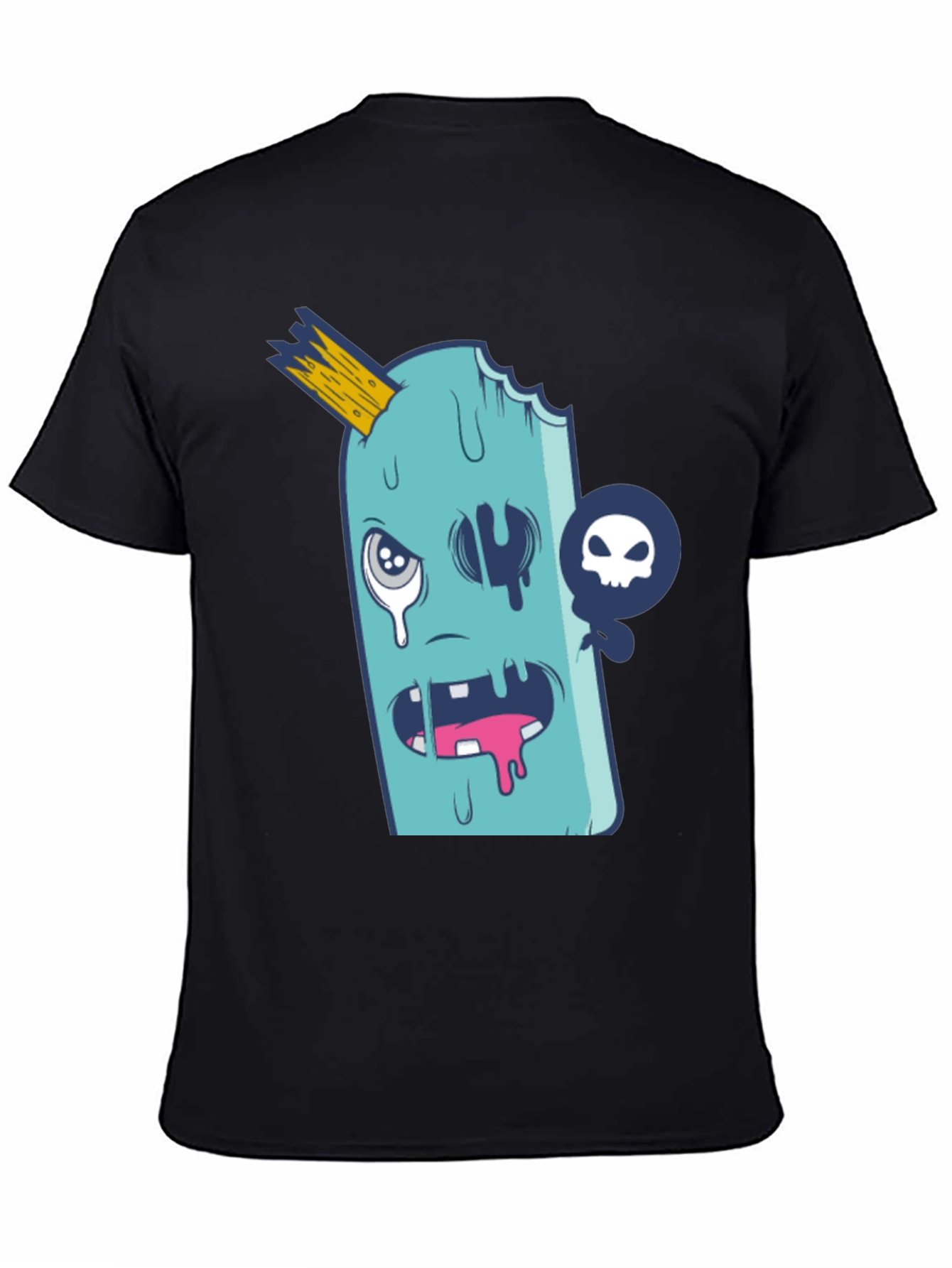 Funny Ice Cream Monster Graphic T-Shirt