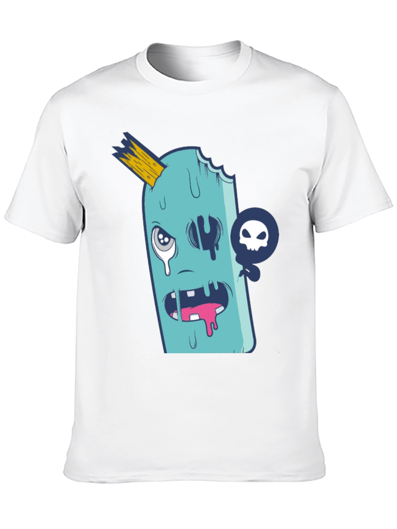 Funny Ice Cream Monster Graphic T-Shirt