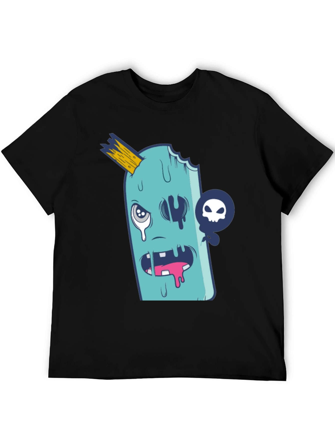 Funny Ice Cream Monster Graphic T-Shirt