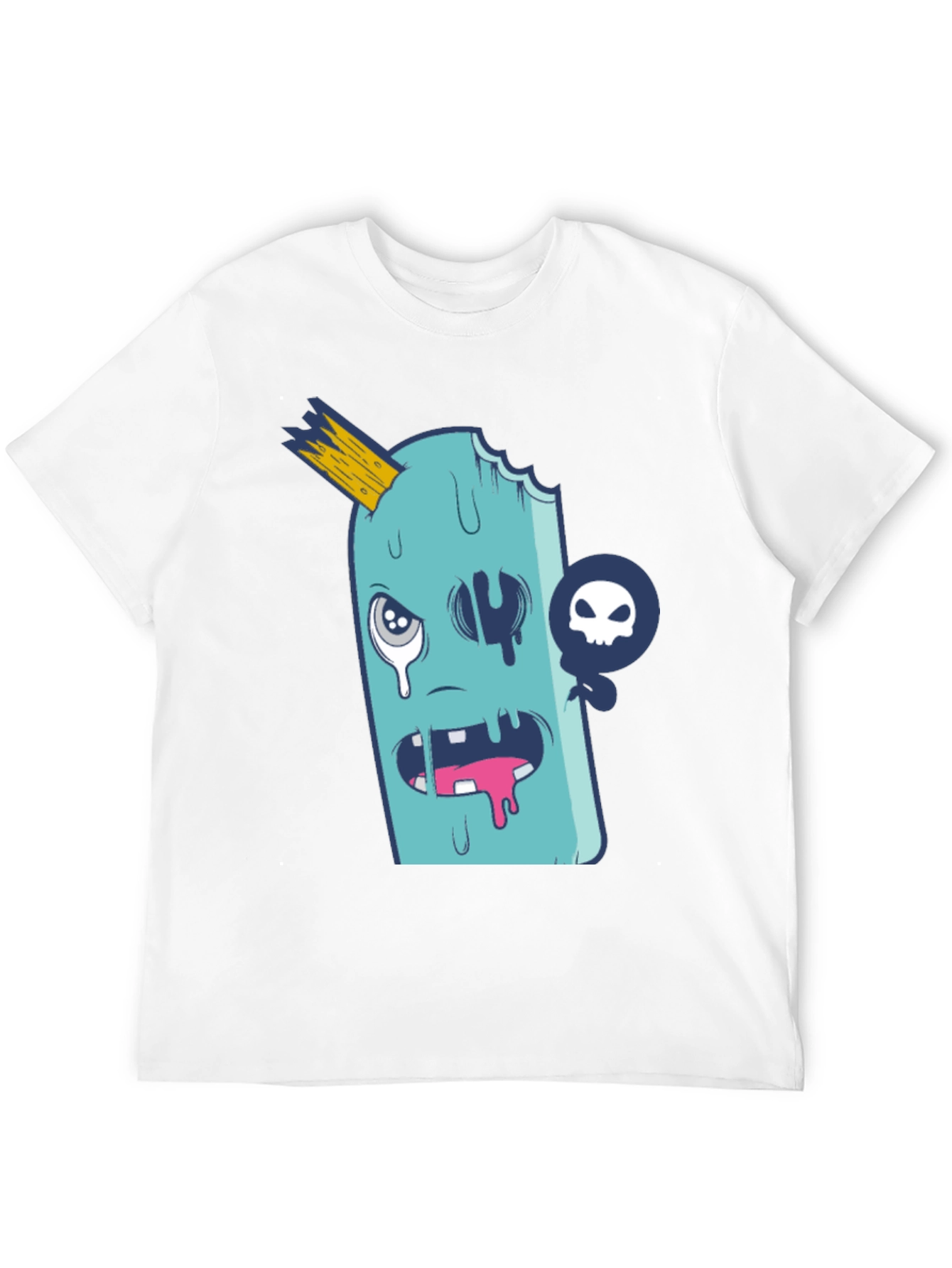 Funny Ice Cream Monster Graphic T-Shirt