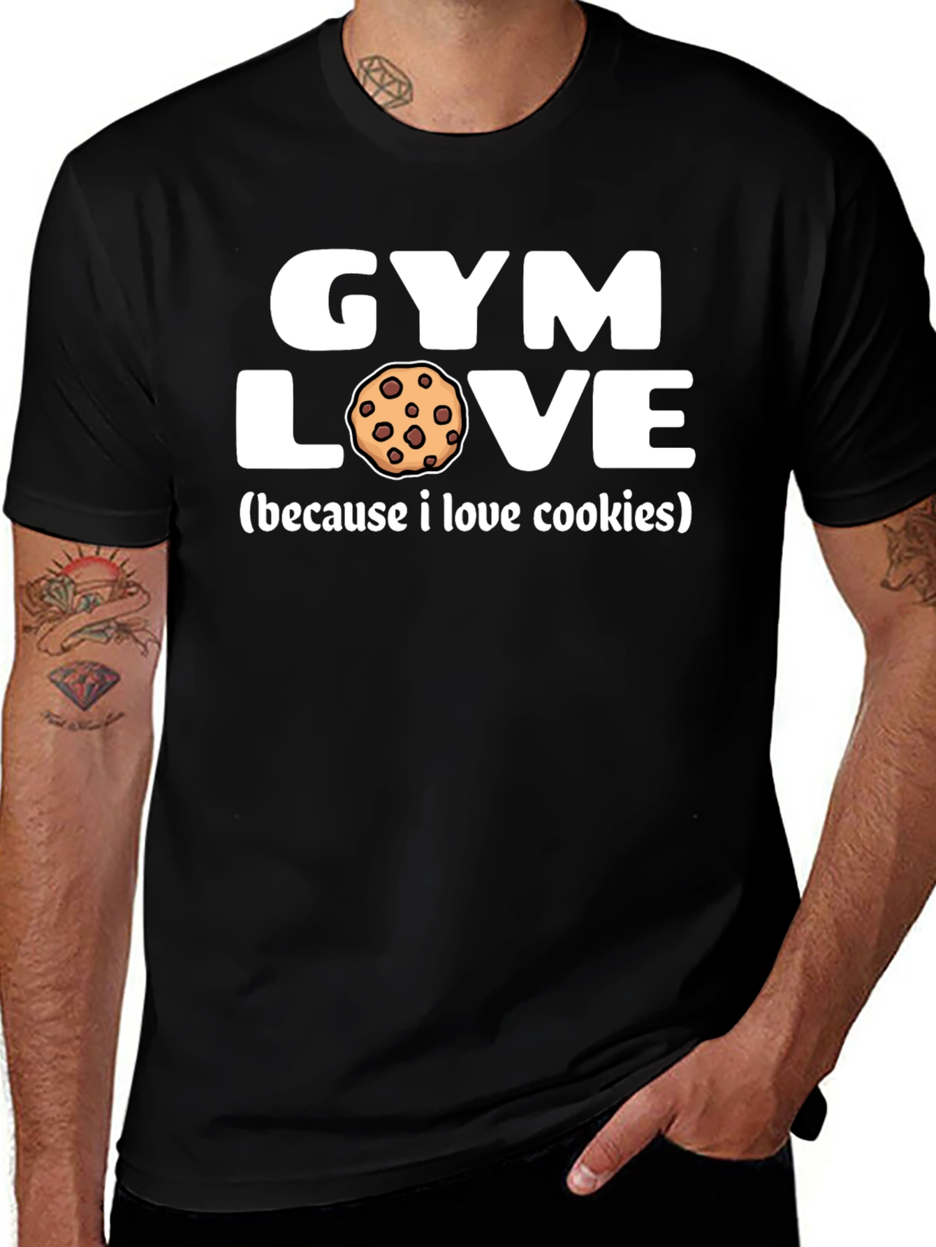 Gym Love Cookies Graphic Tee